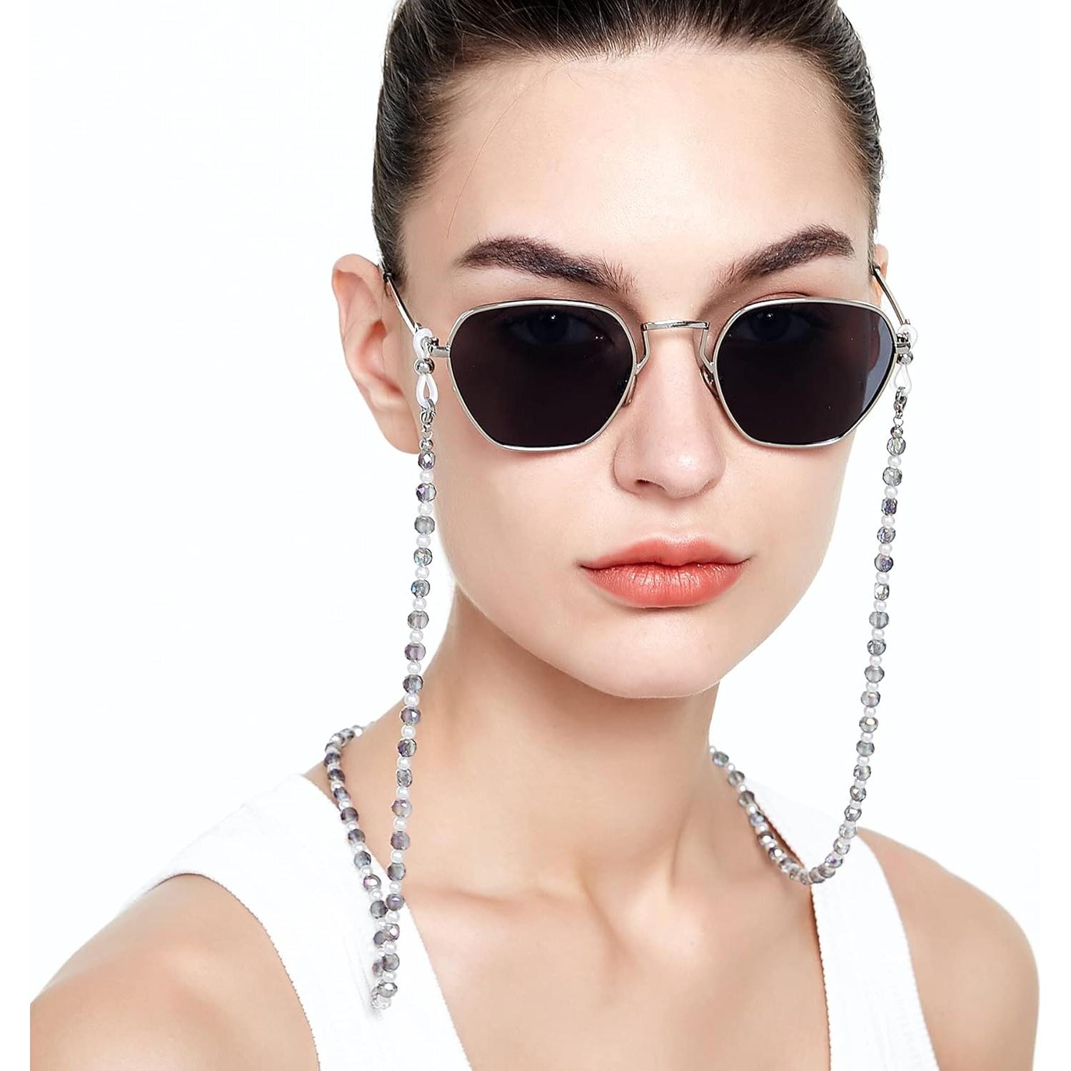 Cadena de Gafas REVEMCN Morada 76.2 cm con Cuentas