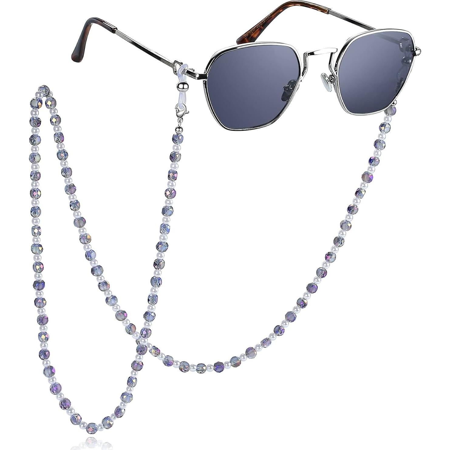 Cadena de Gafas REVEMCN Morada 76.2 cm con Cuentas