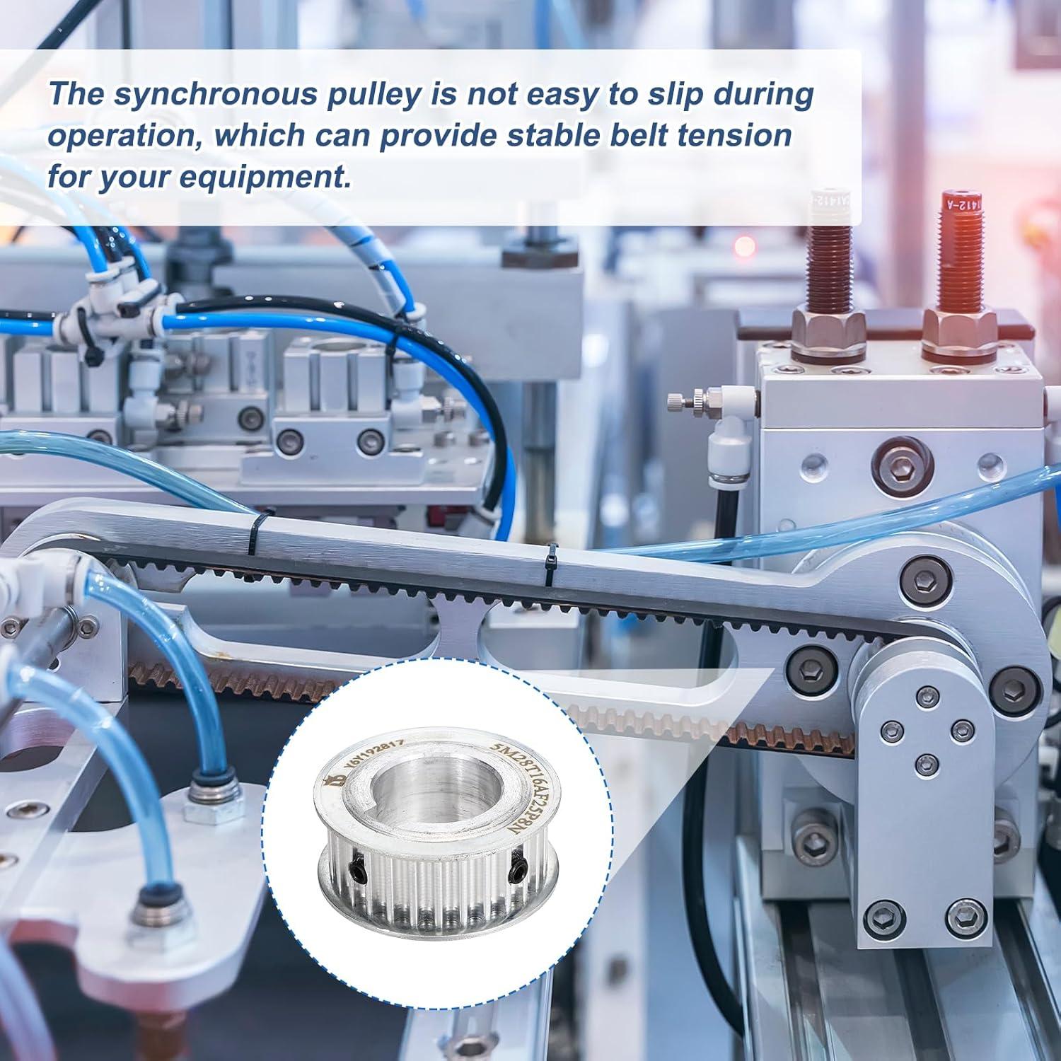 Polea Sincronizada Aluminio MECCANIXITY 28 Dientes 25.4 mm