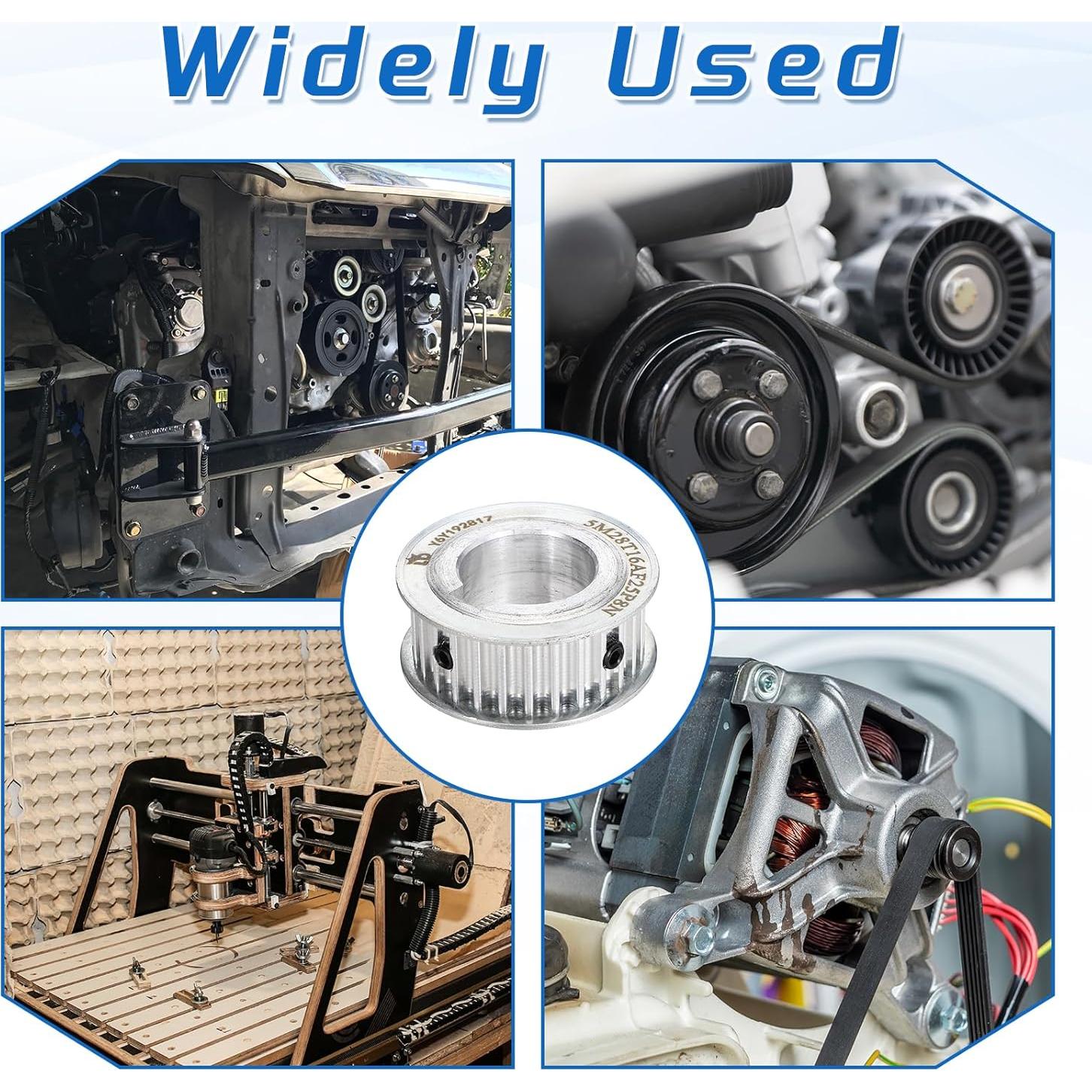 Polea Sincronizada Aluminio MECCANIXITY 28 Dientes 25.4 mm