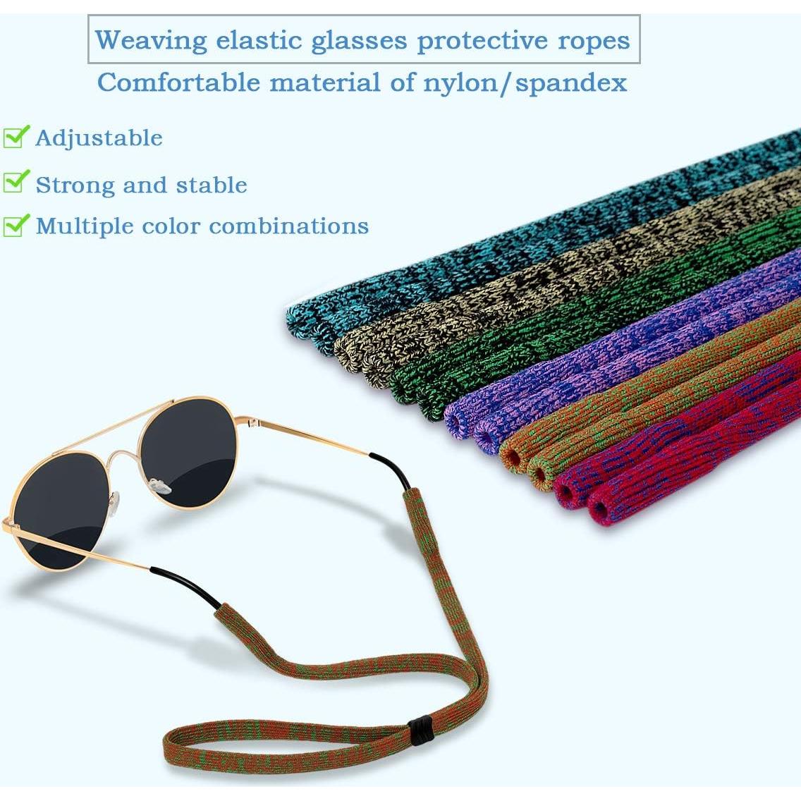 Correa para Gafas Half Crescen Paquete de 6 Nylon Elástico