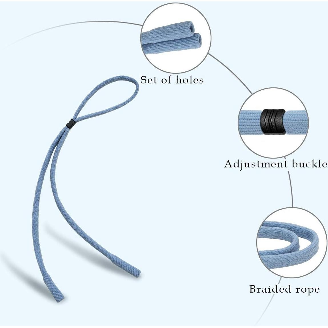 Correa para Gafas Half Crescen Paquete de 6 Colores