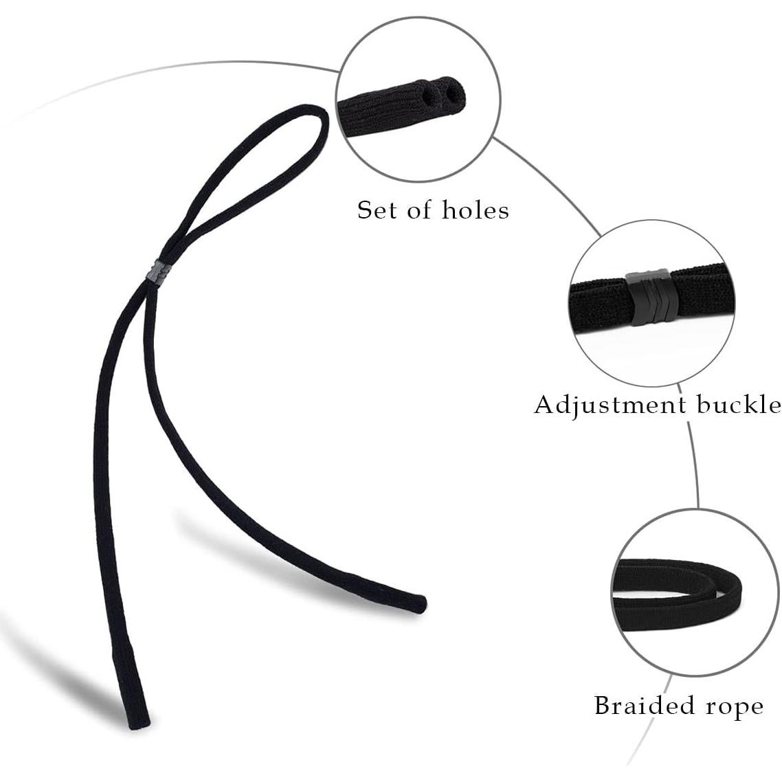 Correa para Gafas Deportivas 6 Piezas Nylon Spandex