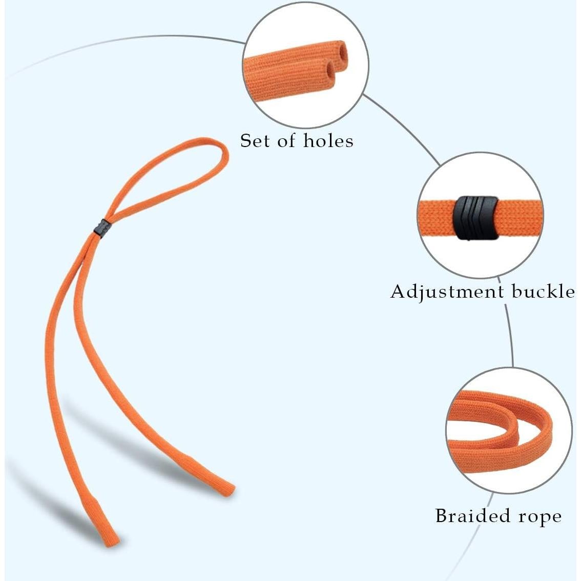 Correa Retenedor de Gafas Half Crescen - Paquete de 6 Colores