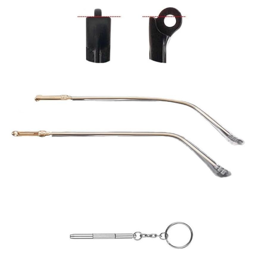 Patas de Repuesto para Gafas JANKY Metal Oro 138 mm