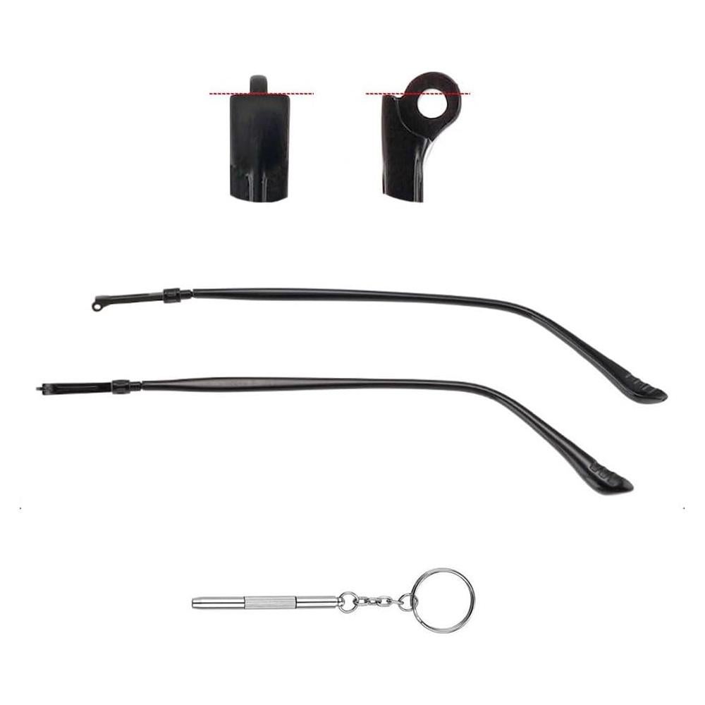 Piernas de Reemplazo para Gafas JANKY 140mm Metal Negro