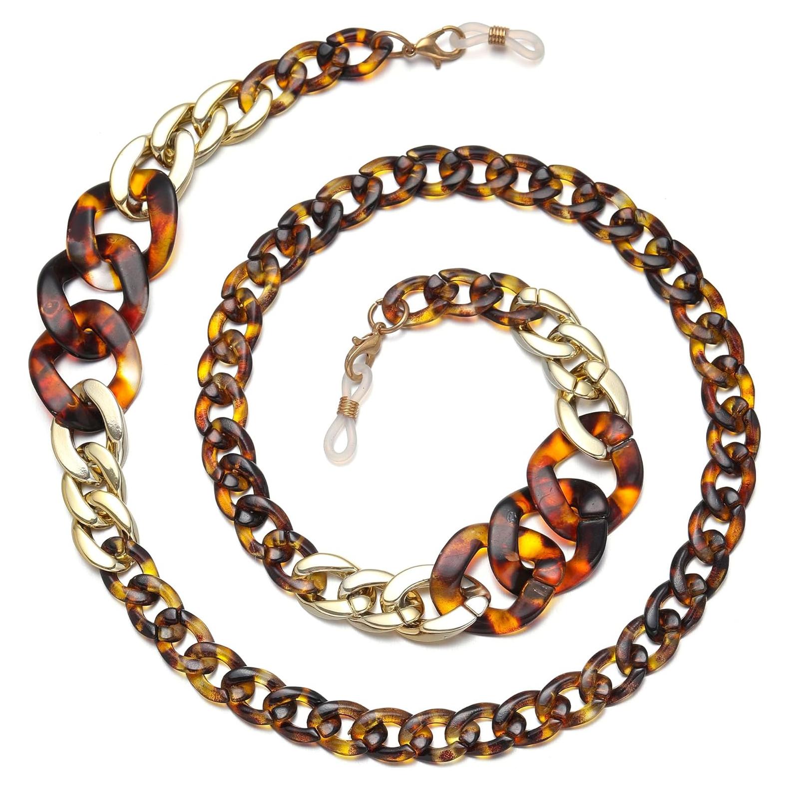 Cadena de Gafas Ámbar para Mujeres - Soporte Alrededor del Cuello