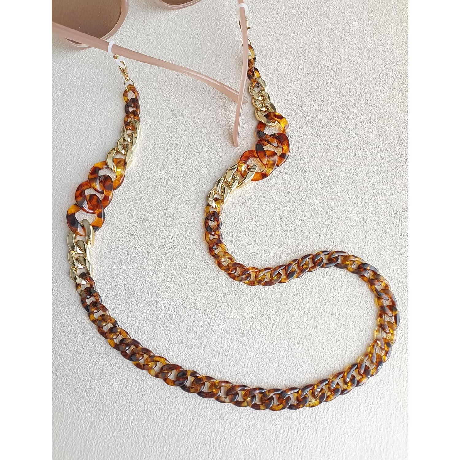 Cadena de Gafas Ámbar para Mujeres - Soporte Alrededor del Cuello