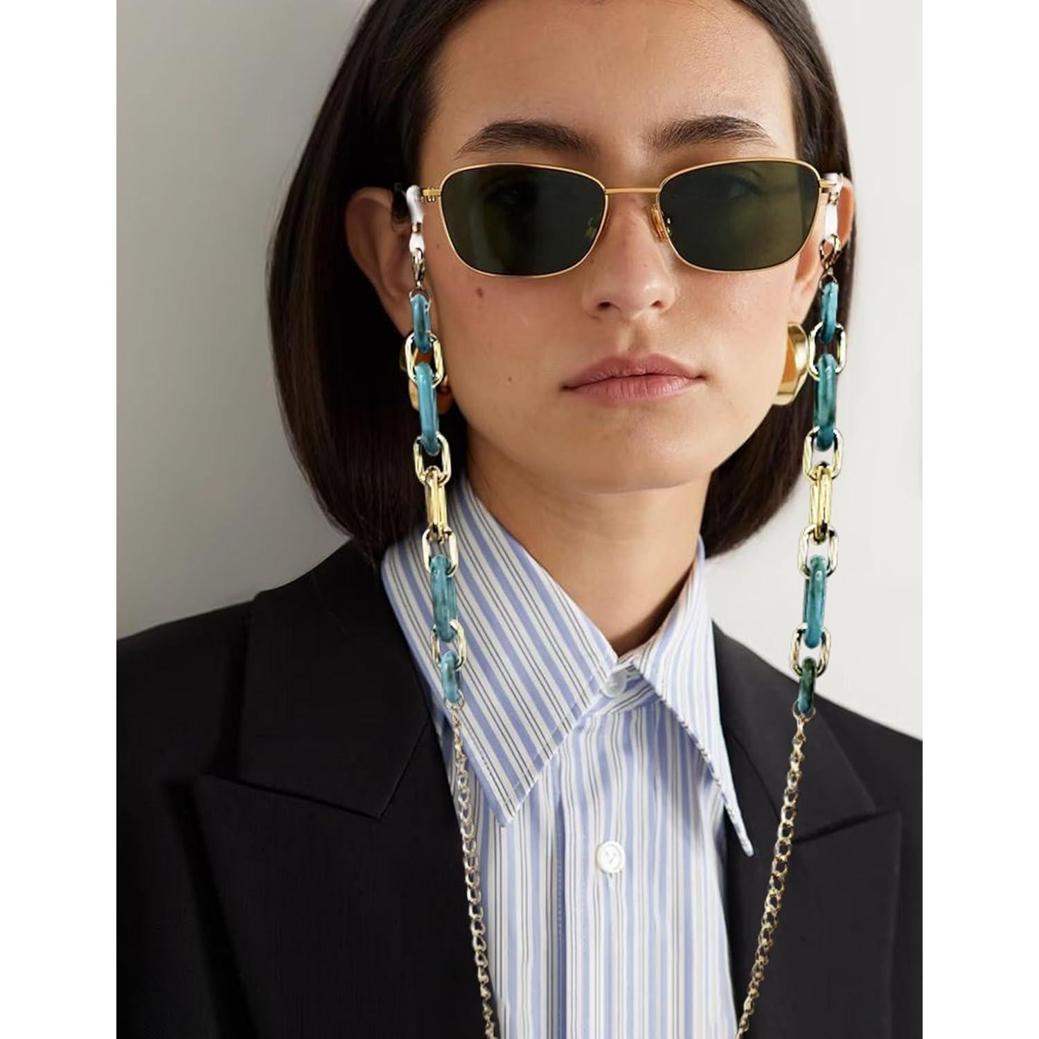 Cadena de Gafas Turquesa para Mujeres - Soporte Alrededor del Cuello