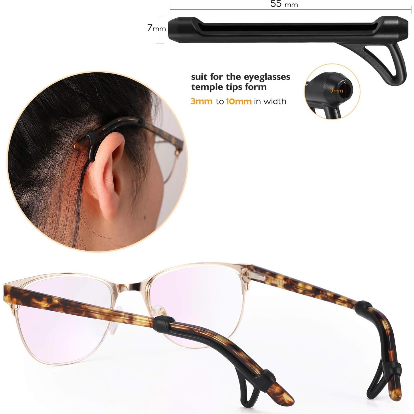 Cojín para Orejas de Gafas TOPOPTIC 6 Pares Antideslizantes