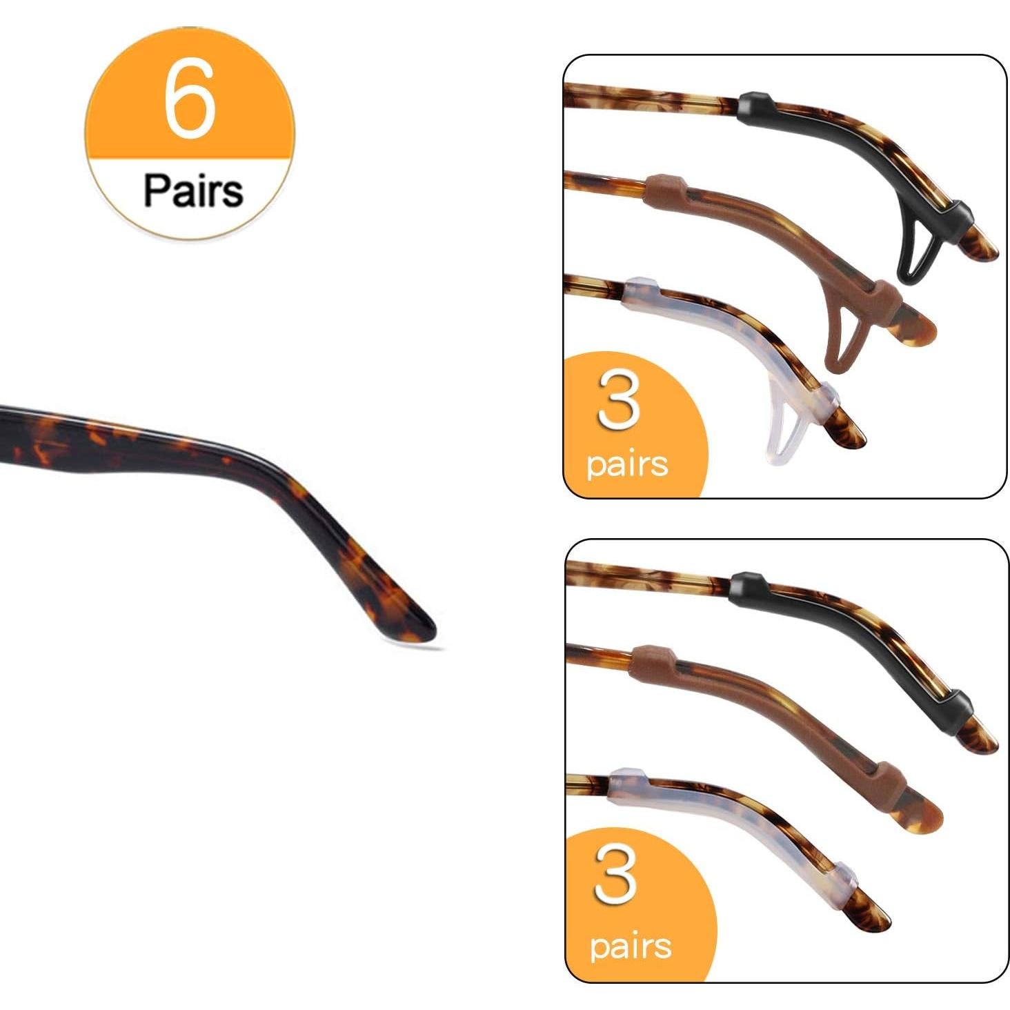 Cojín Antideslizante para Orejas de Gafas TOPOPTIC 3 Pares