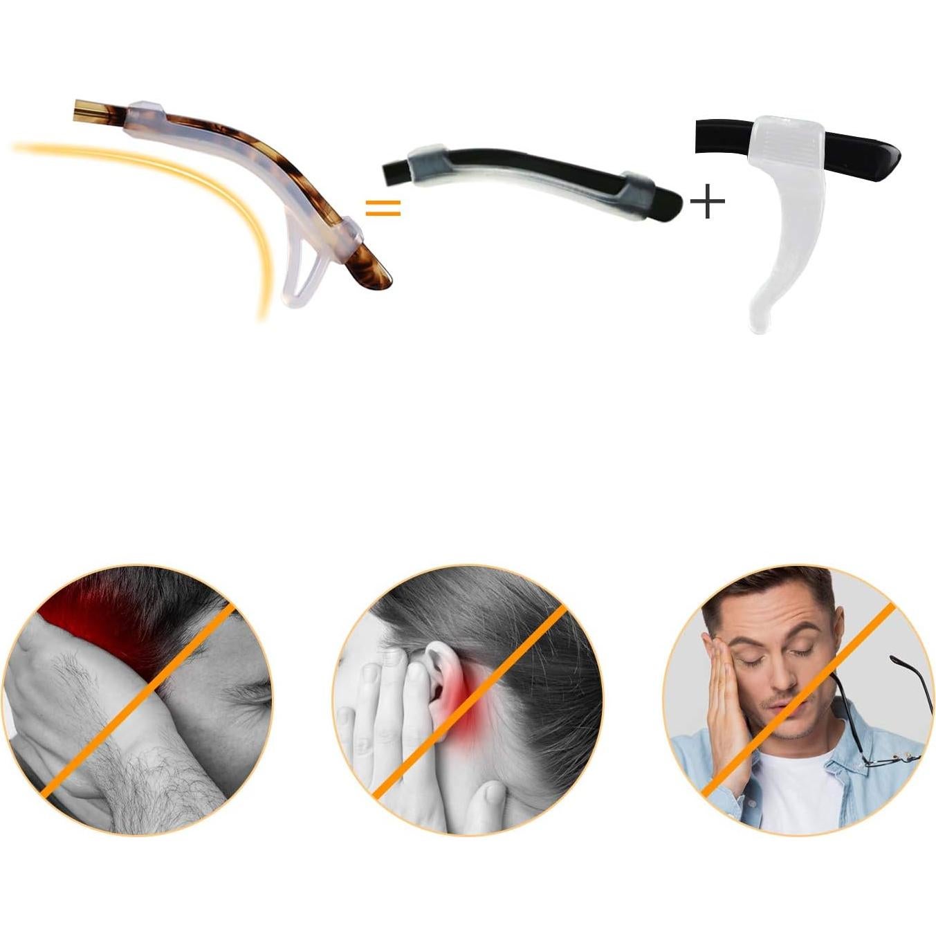 Mangas de agarre para gafas SMARTTOP - Silicona antideslizante