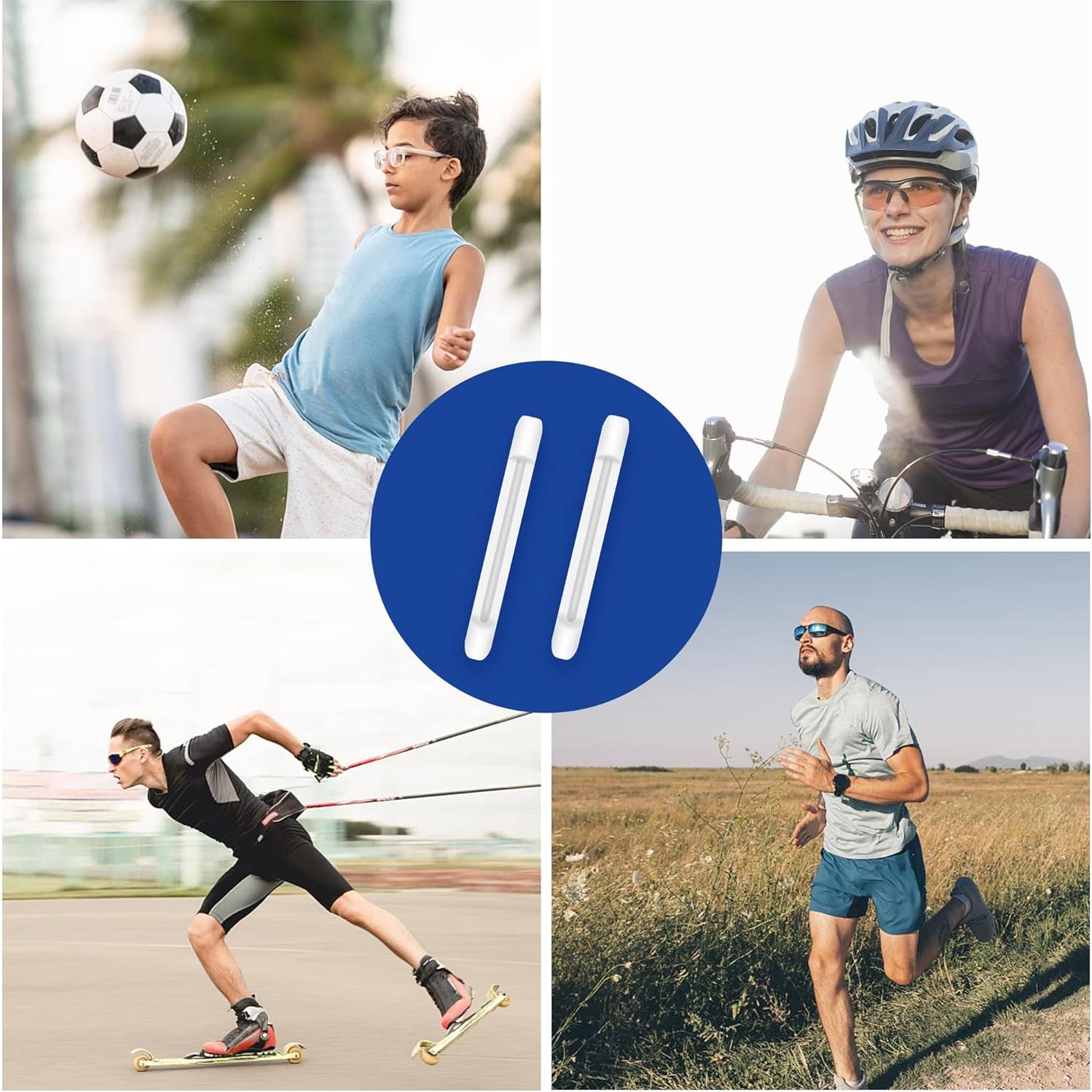 Ganchos de oreja antideslizantes de silicona para gafas