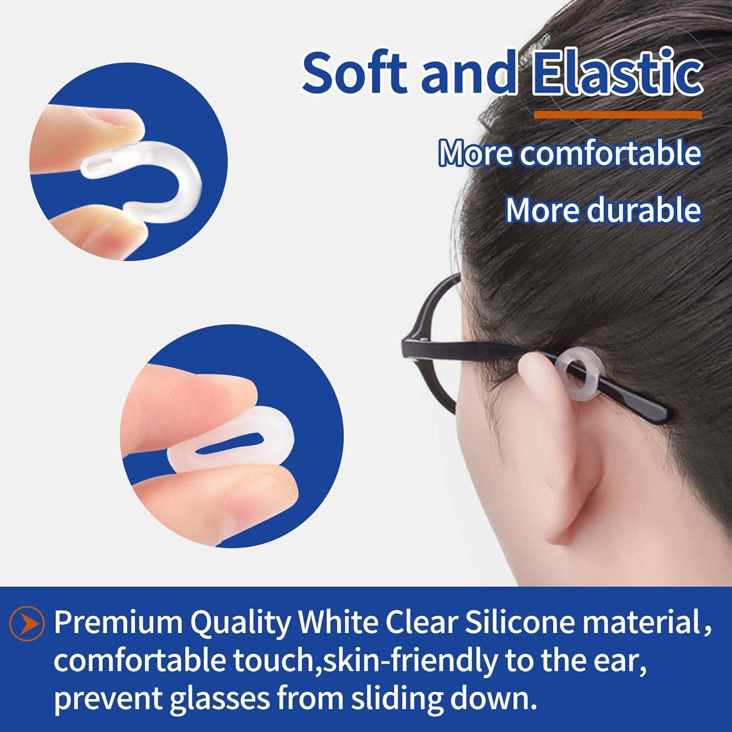 Ganchos Antideslizantes para Gafas de Oído Silicona 6 Pzas