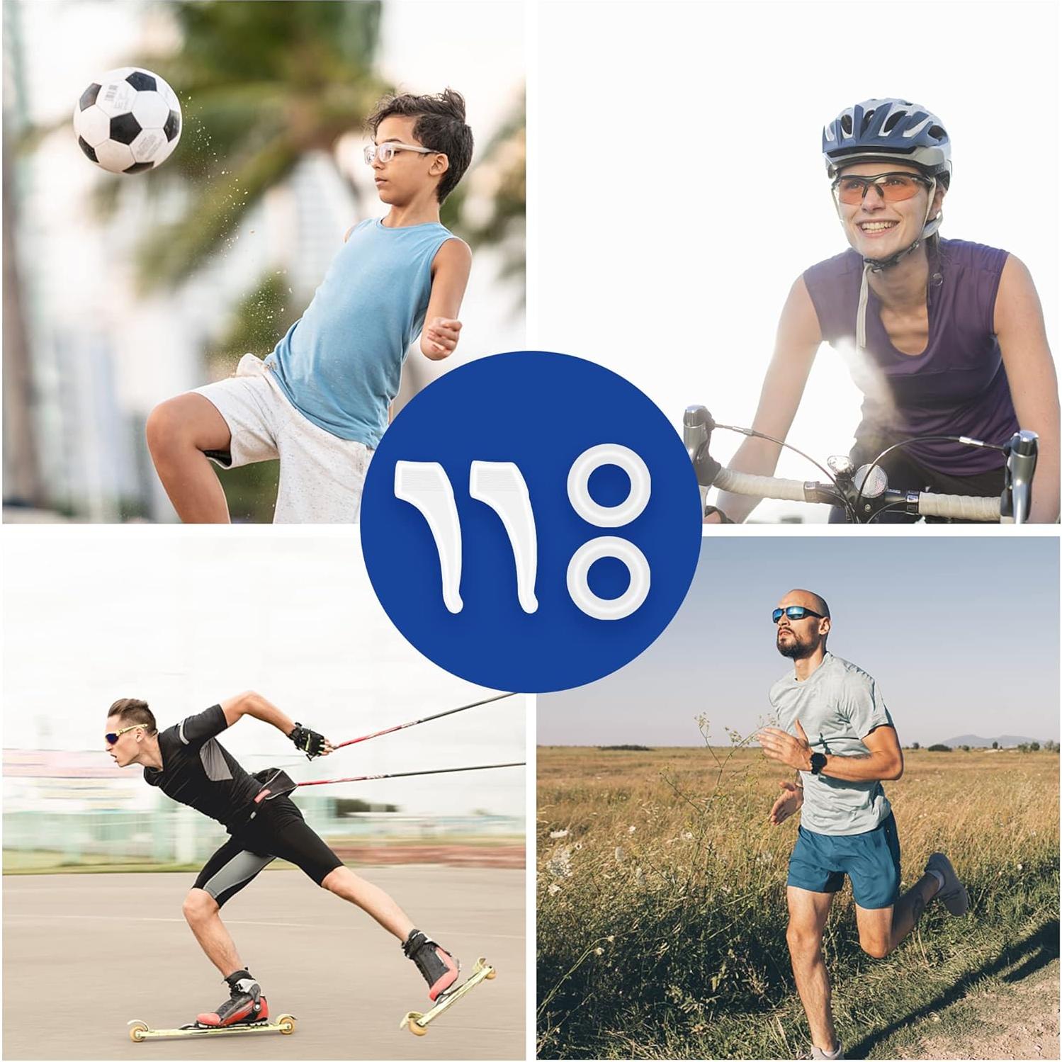 Ganchos Antideslizantes para Gafas de Oído Silicona 6 Pzas