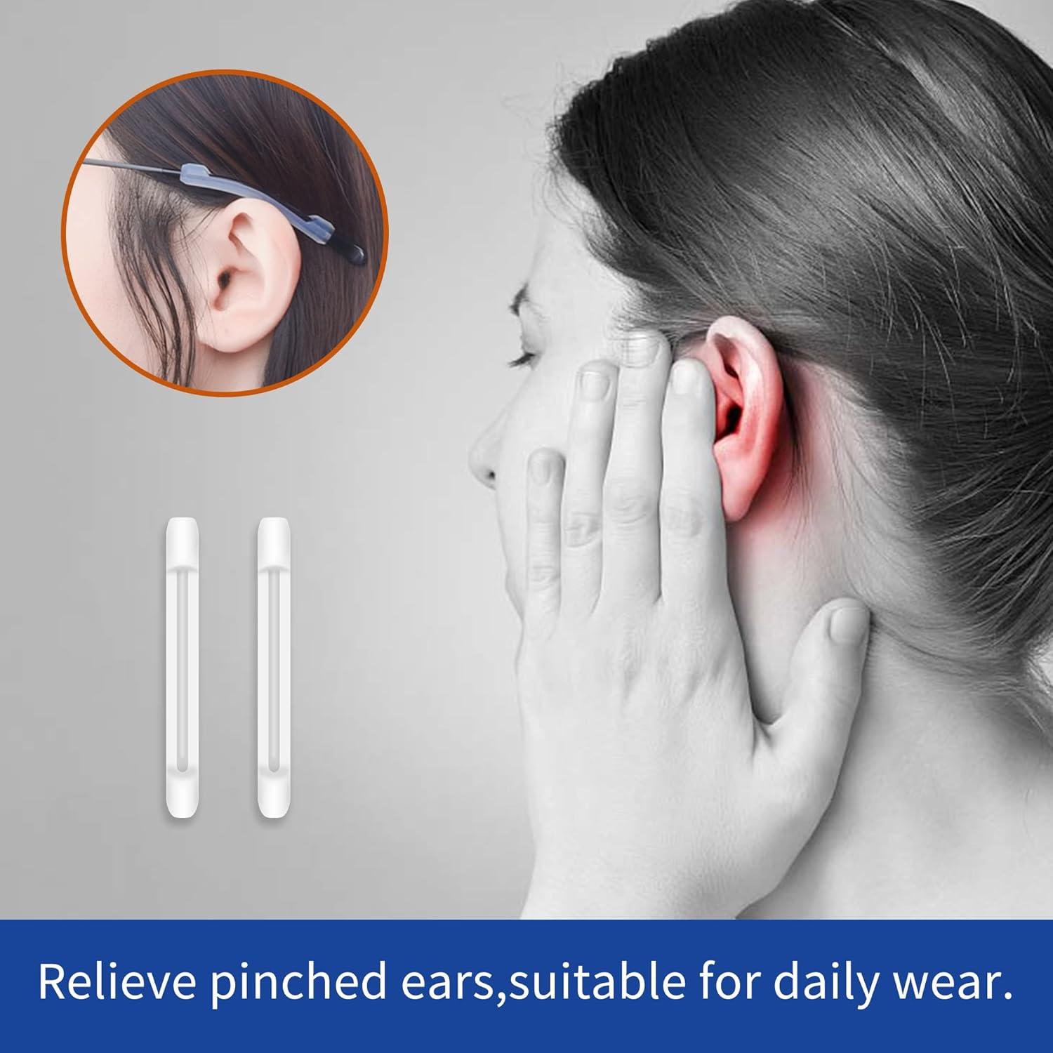 Ganchos de oreja antideslizantes Silicona 12 Puntas para gafas