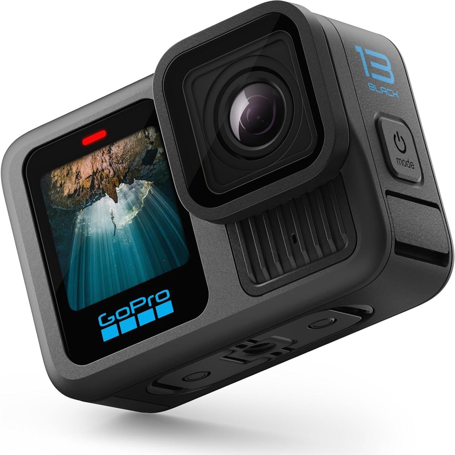 Cámara de Acción GoPro HERO13 Negra 5.3K60 27MP Impermeable