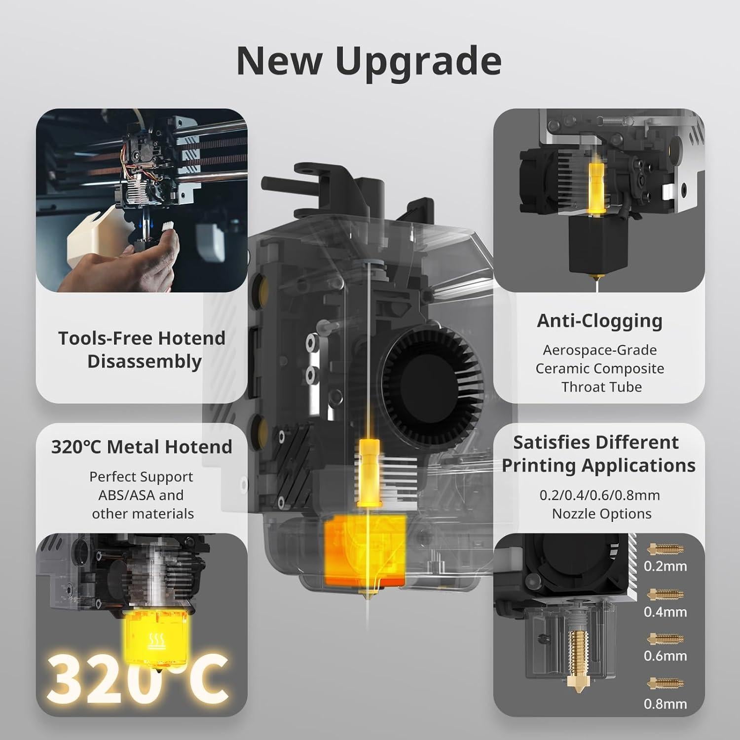 Impresora 3D Anycubic Kobra S1, 250x250x250mm, Alta Velocidad