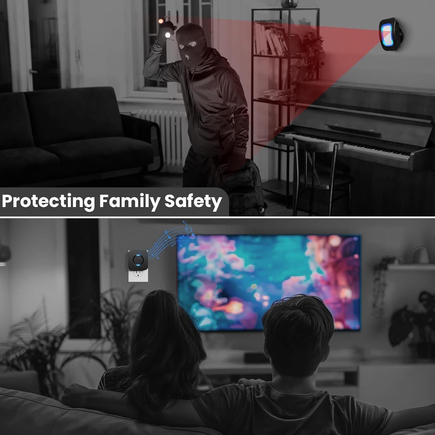 Sensor de Movimiento Inalámbrico COTINSE FX-B26 500m