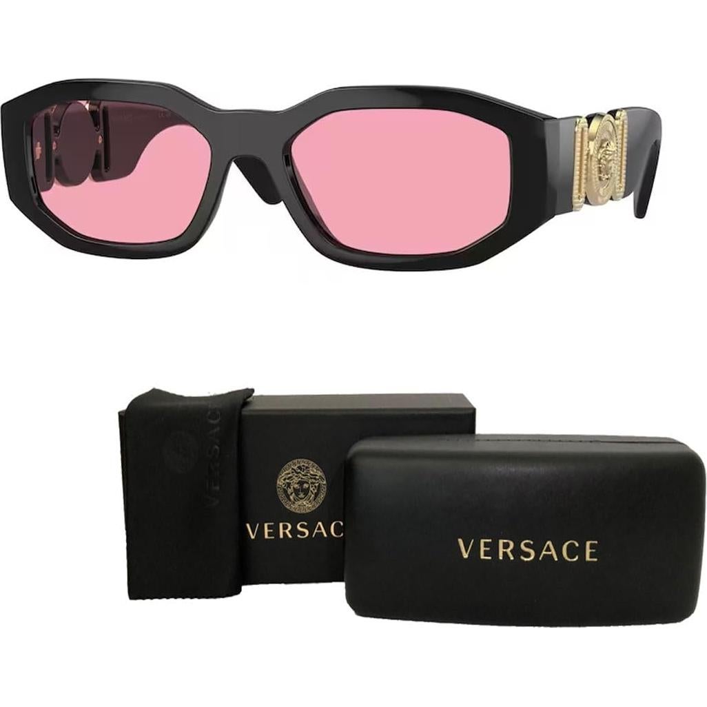 Gafas de sol Versace VE4361 negras y rosas + Kit iWear