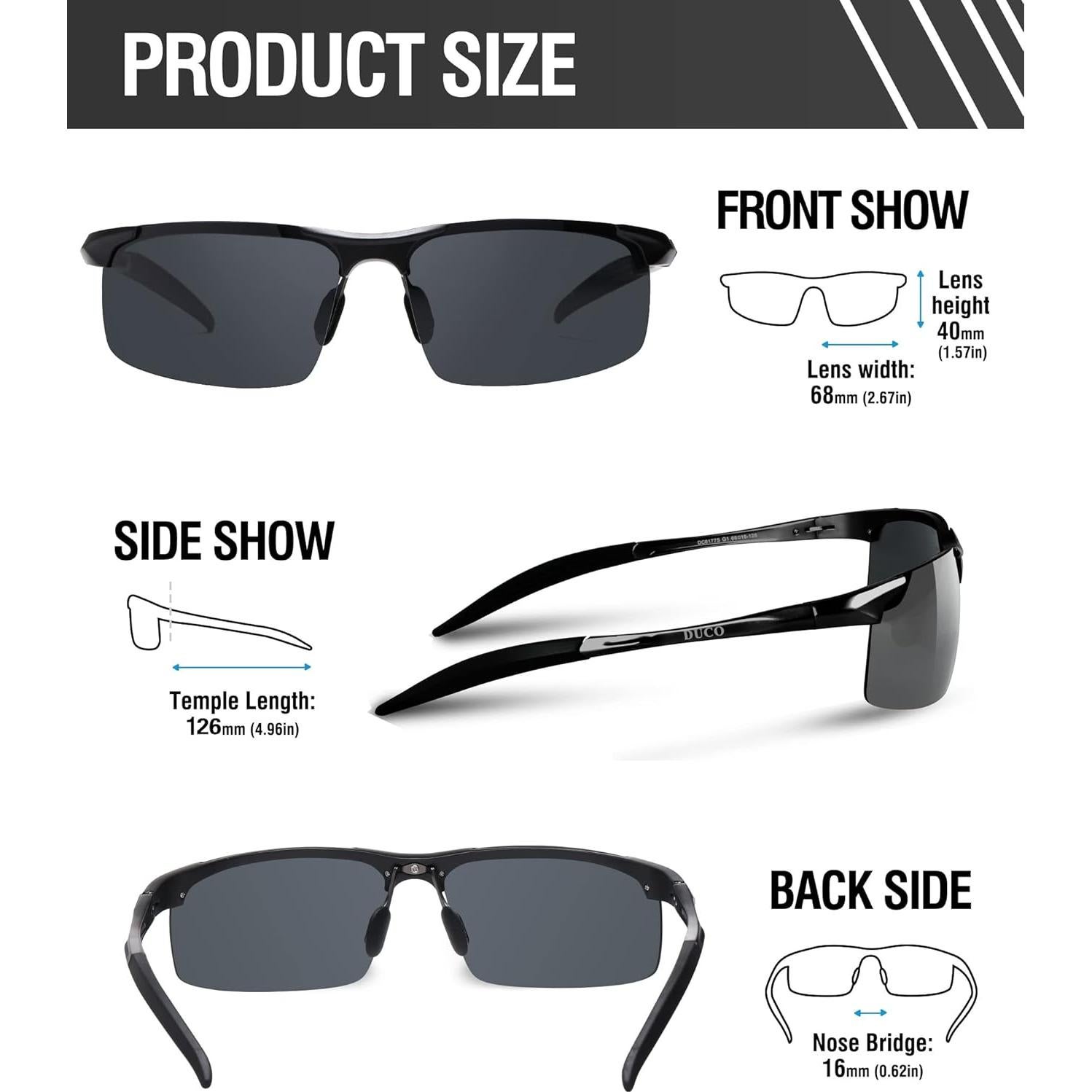 Gafas de sol deportivas DUCO 8177 polarizadas UV400