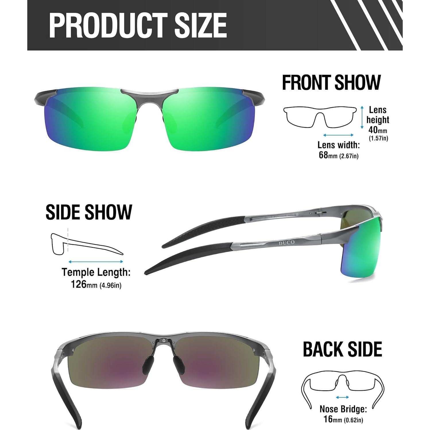 Gafas de sol deportivas DUCO 8177 polarizadas UV400