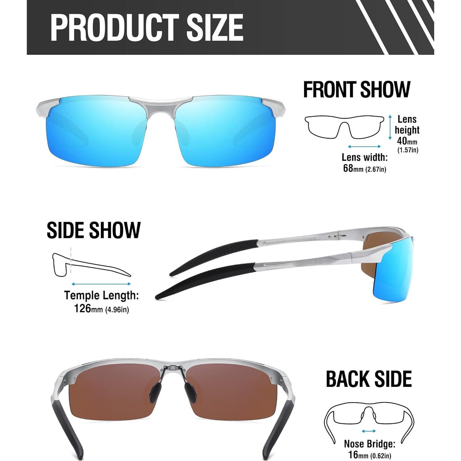 Gafas de sol deportivas DUCO 8177 polarizadas UV400