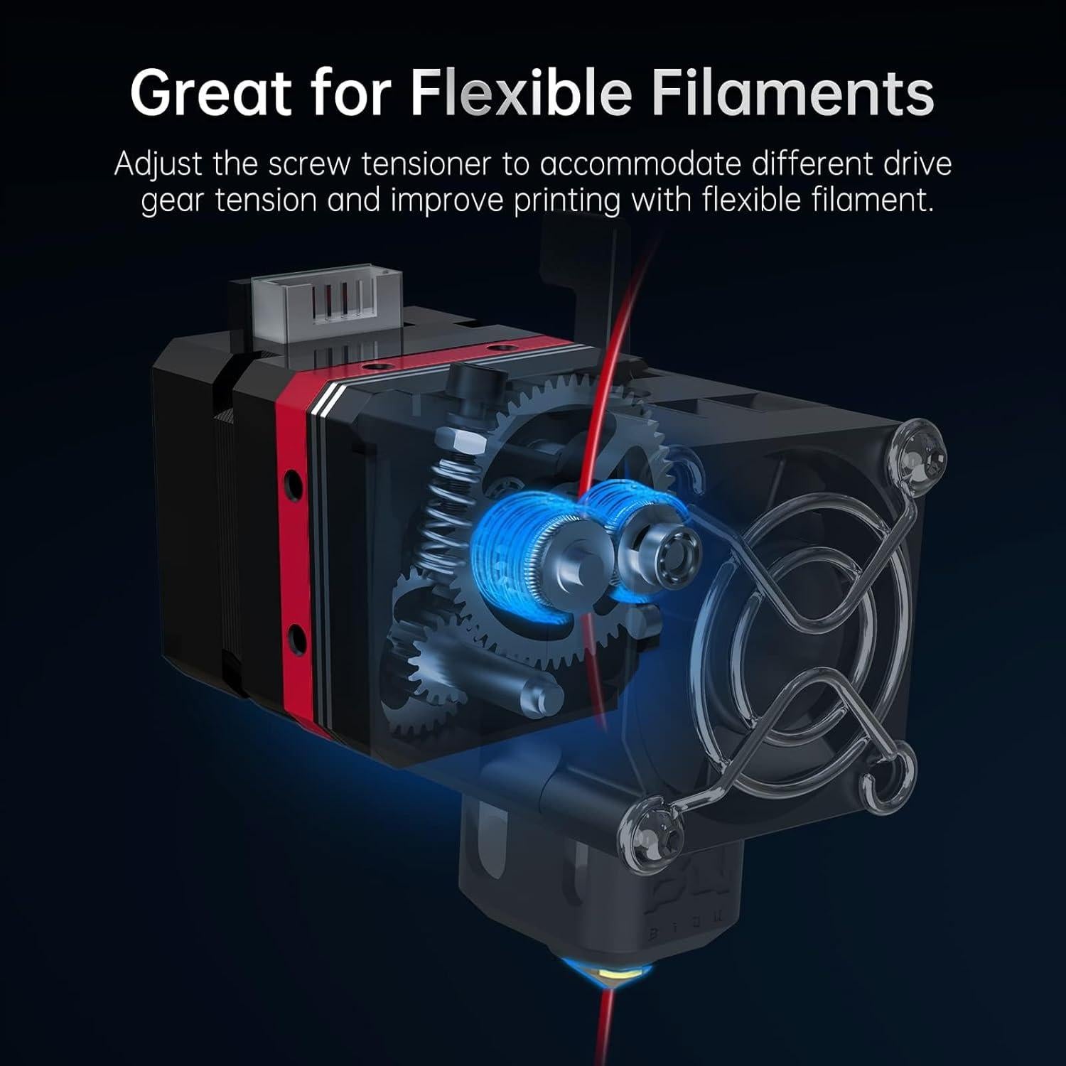 Extrusor Directo BIQU H2 V2S 1.75mm Doble Engranaje 209g