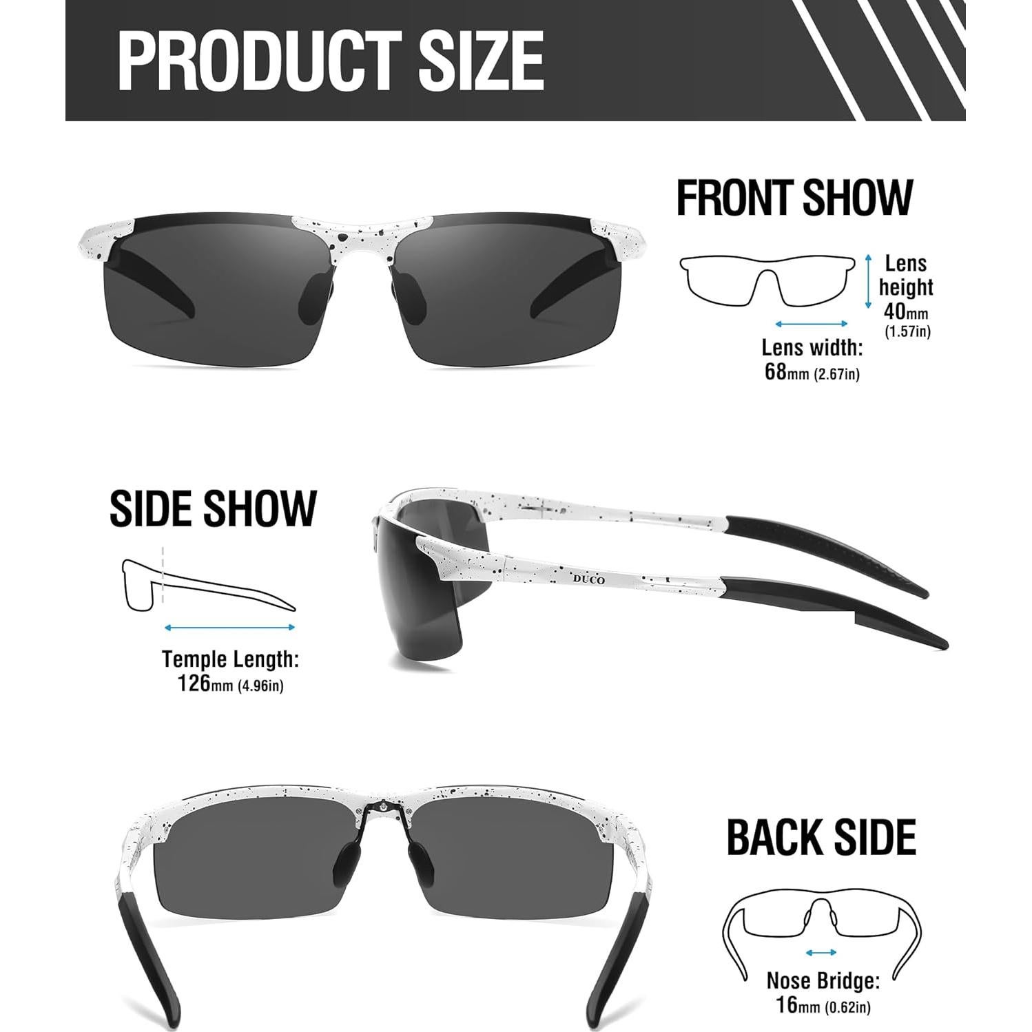 Gafas de sol deportivas DUCO 8177 polarizadas UV400