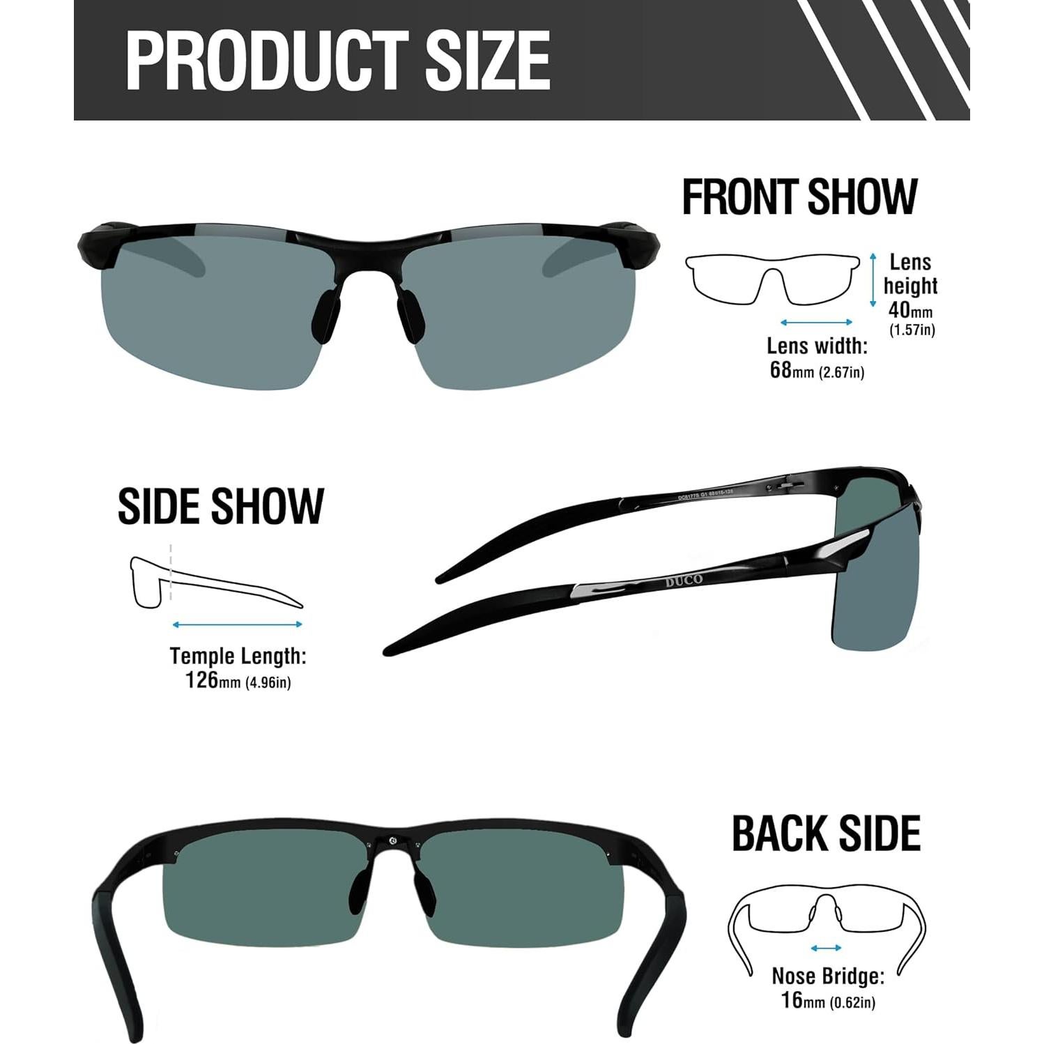 Gafas de sol deportivas DUCO 8177 polarizadas UV400