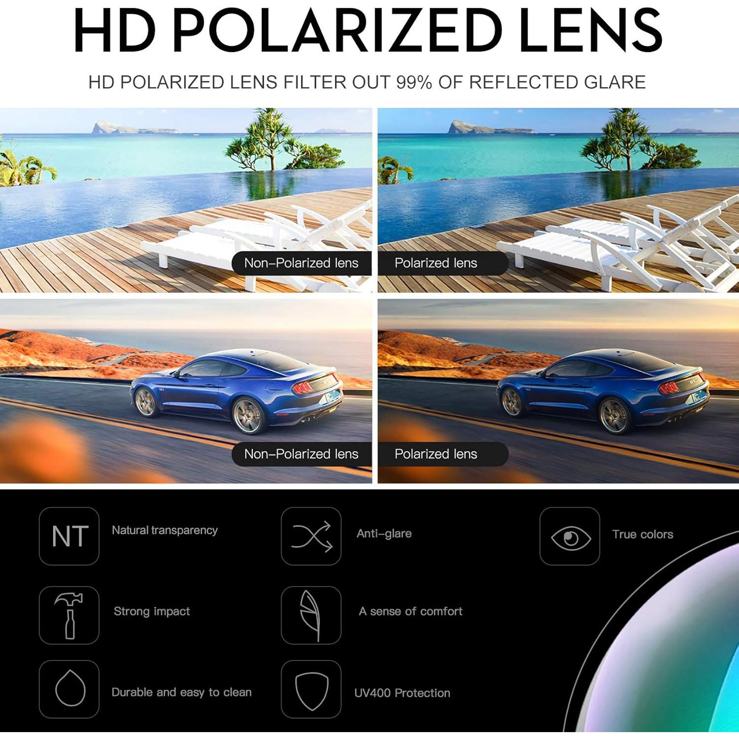 Gafas de sol deportivas DUCO 8177 polarizadas UV400