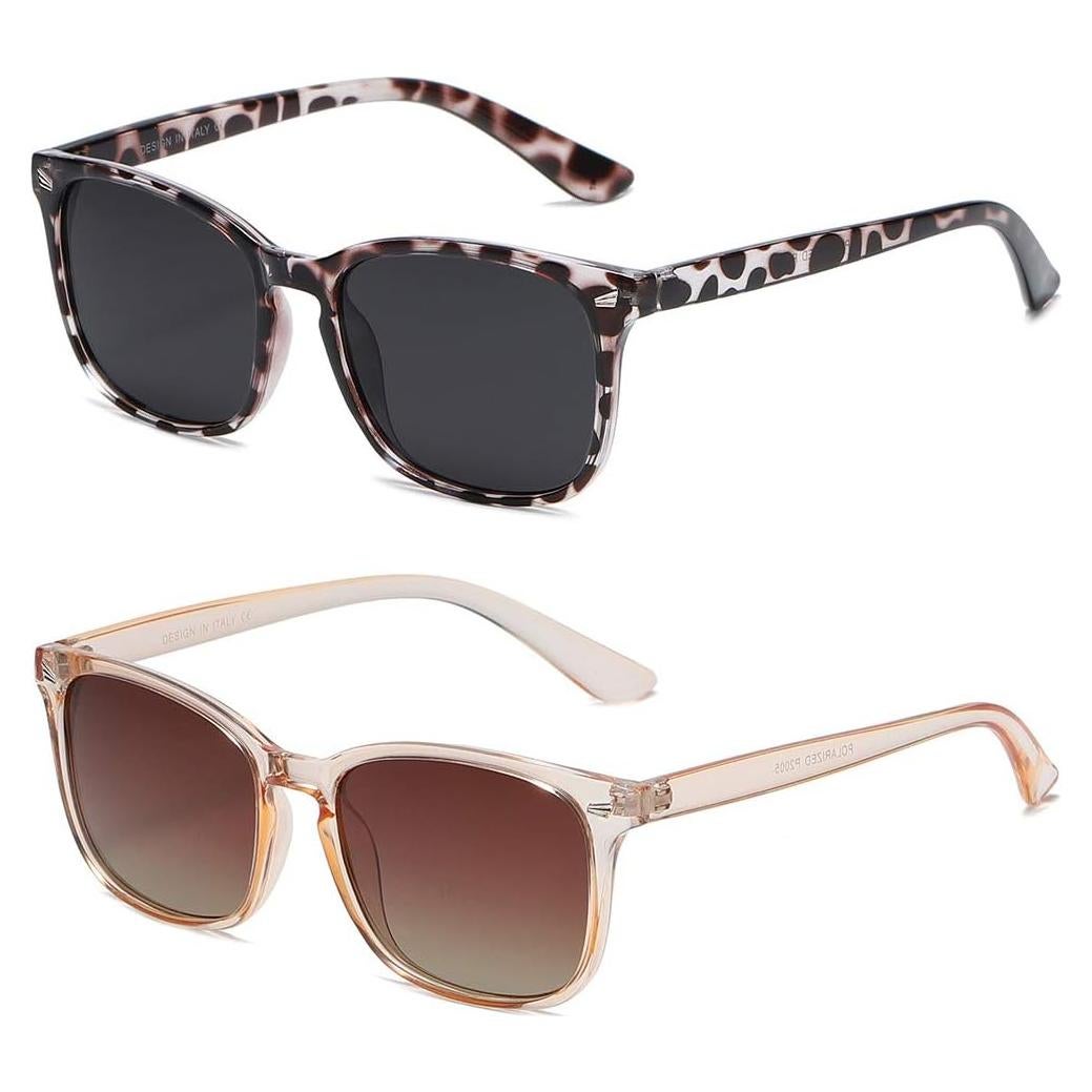 Gafas de Sol Polarizadas DUSHINE UV400 Estilo Retro para Mujeres