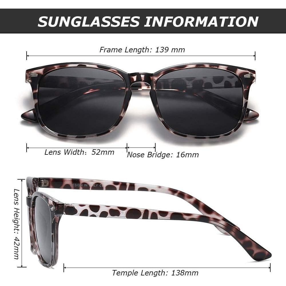 Gafas de Sol Polarizadas DUSHINE UV400 Estilo Retro para Mujeres