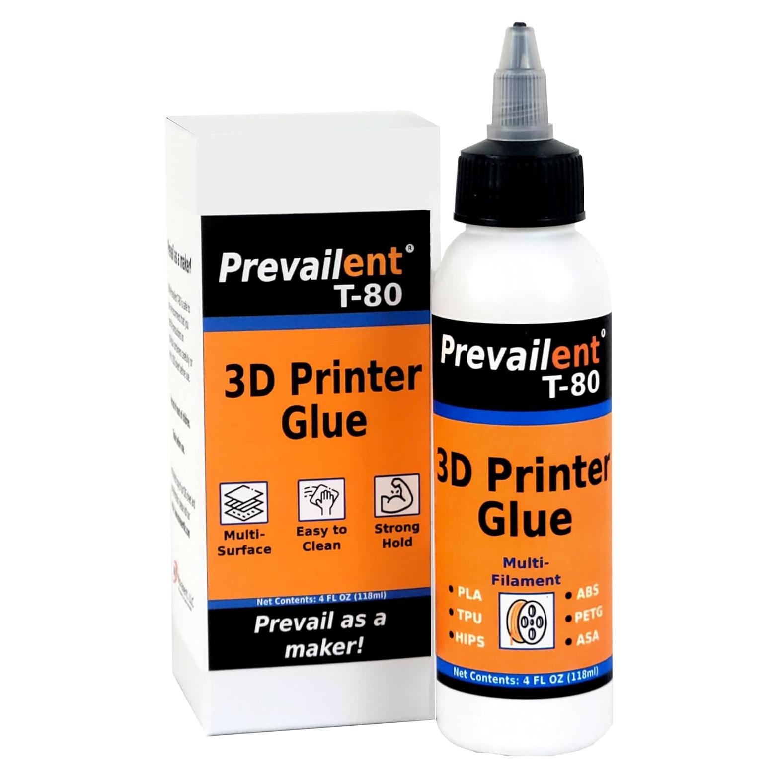 Adhesivo para cama de impresora 3D Prevailent T-80 118ml