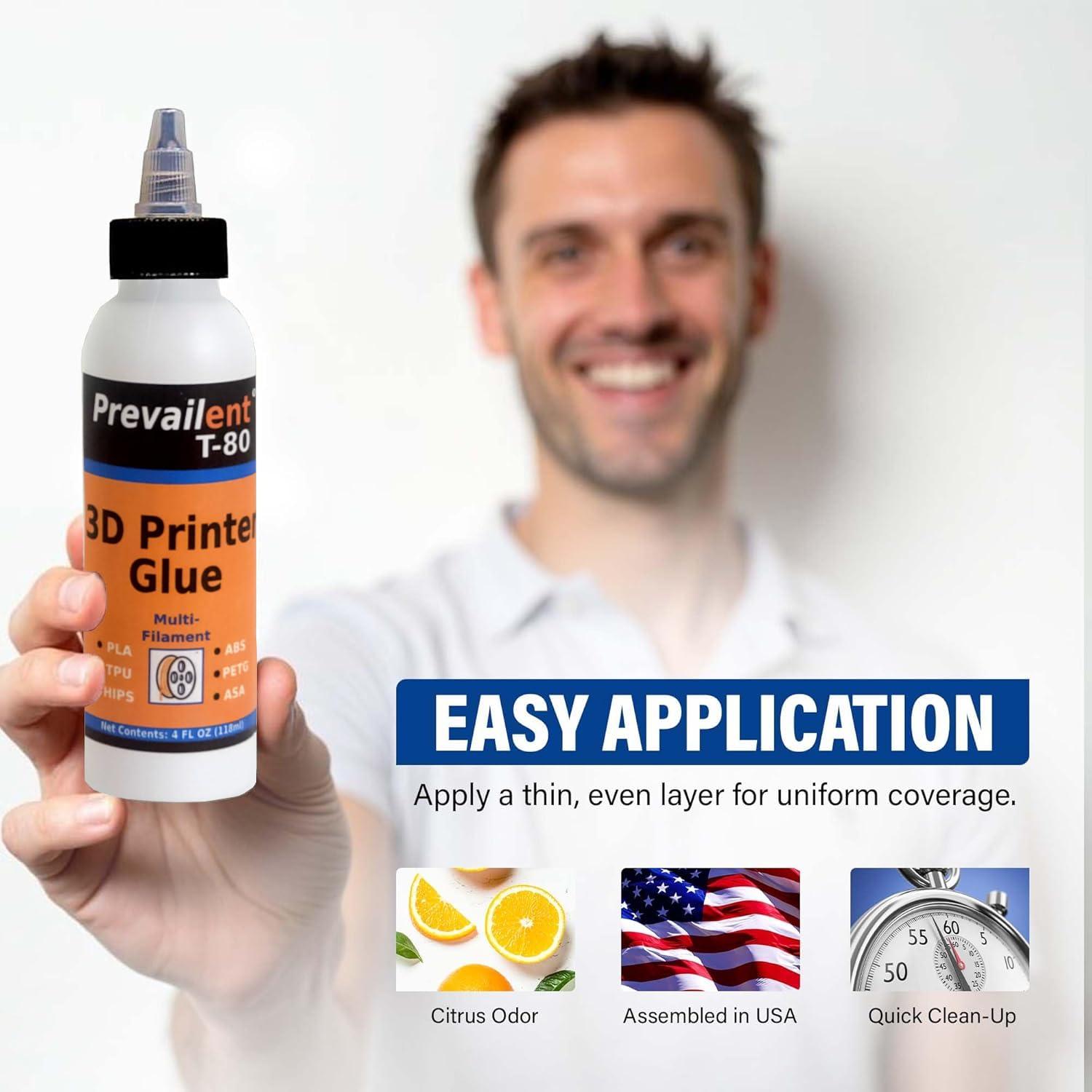 Adhesivo para cama de impresora 3D Prevailent T-80 118ml