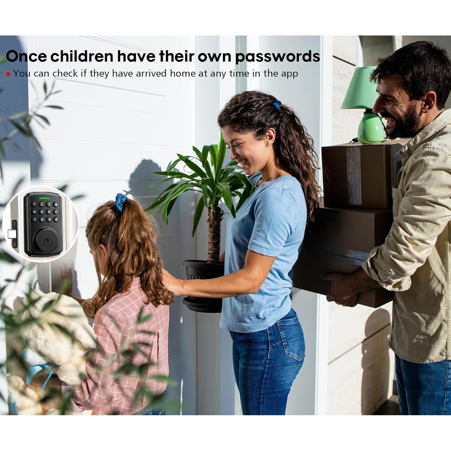 Cerradura WiFi Chautday WIFI04 con teclado y control remoto