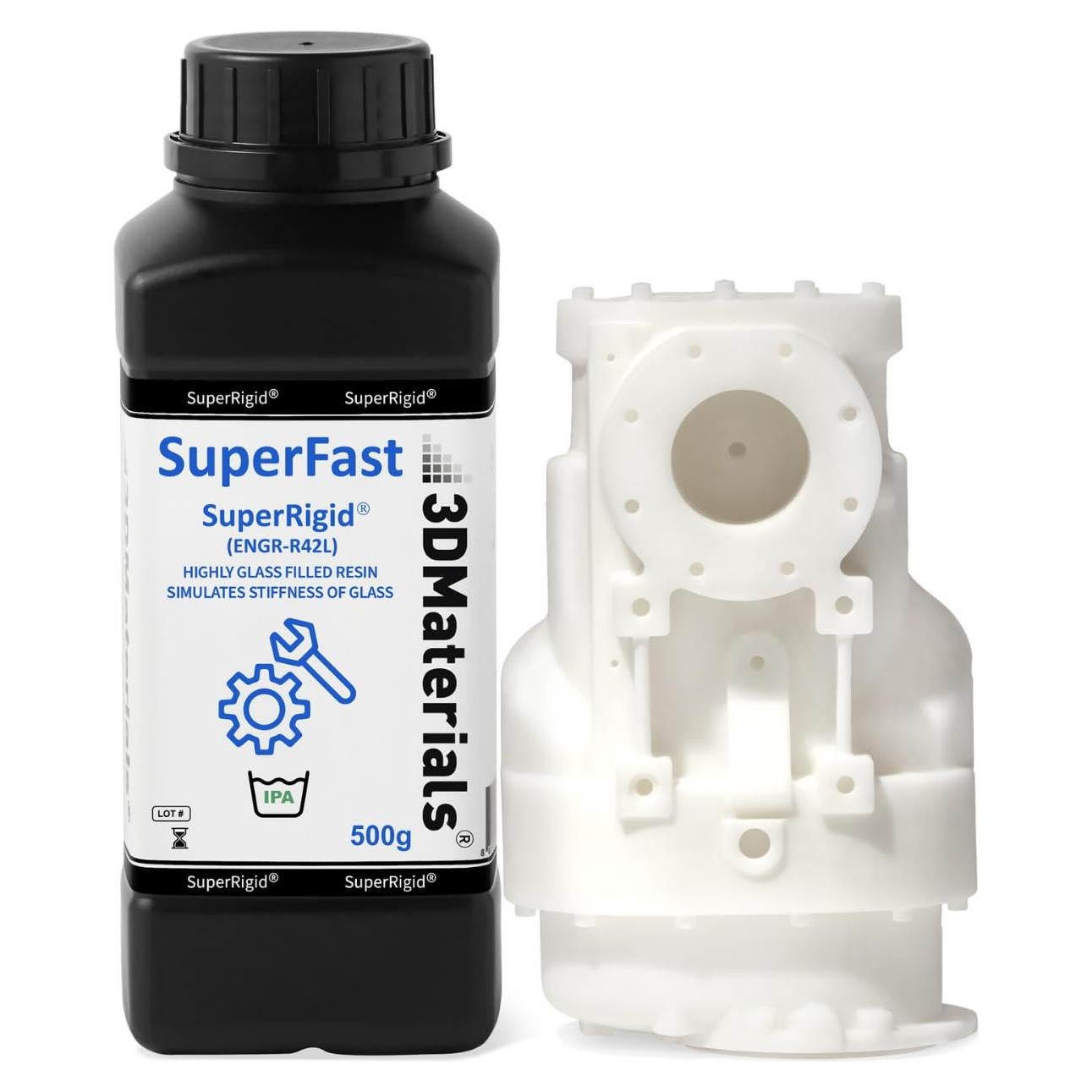 Resina 3D SuperRigid 500g 6.0GPa Cerámica 3DMaterials