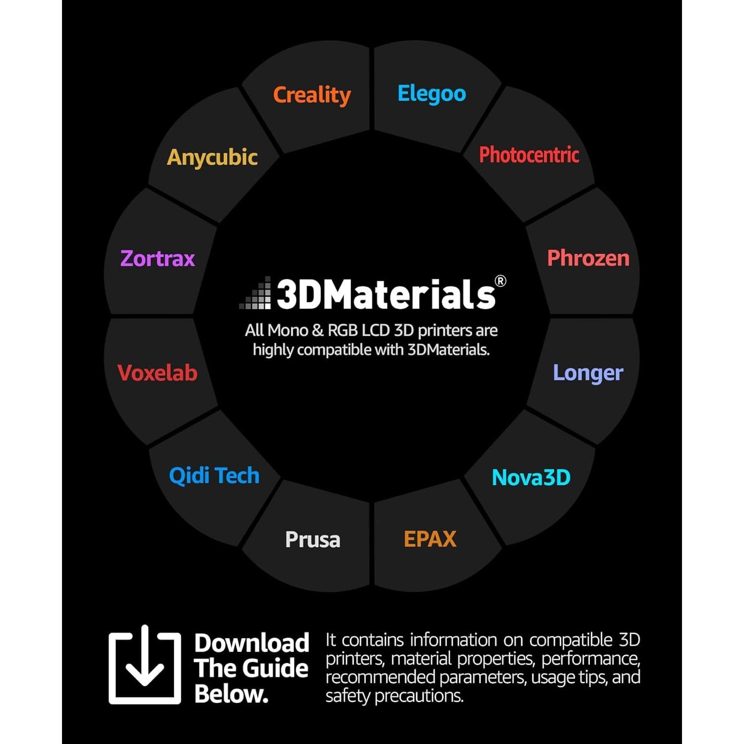 Resina 3D SuperRigid 500g 6.0GPa Cerámica 3DMaterials