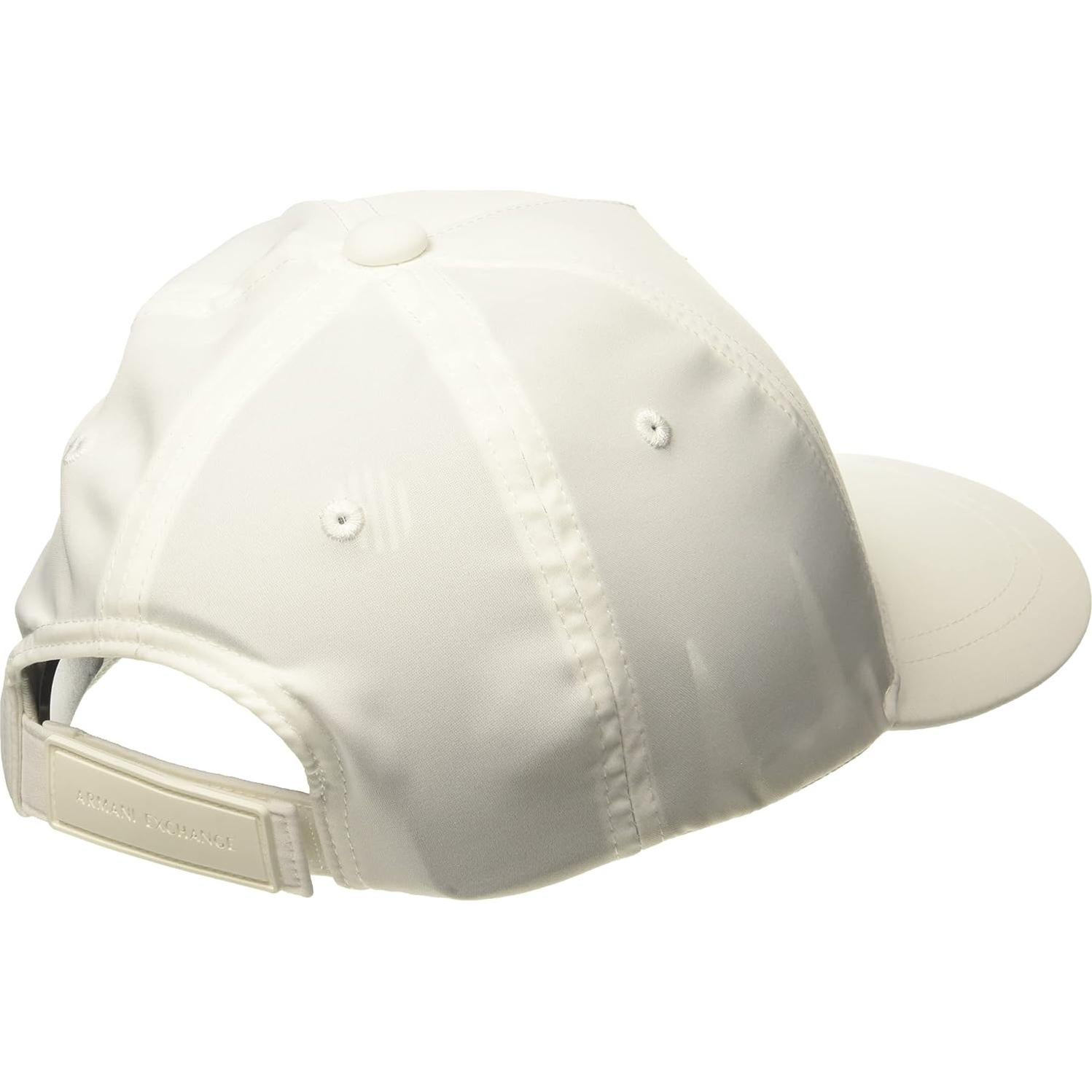 Gorra de béisbol Armani Exchange con logo 3D blanca