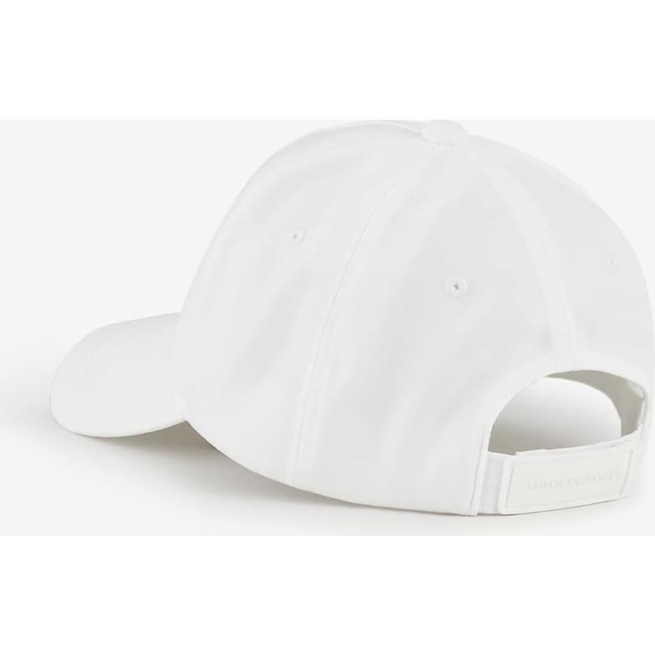 Gorra de béisbol Armani Exchange con logo 3D blanca