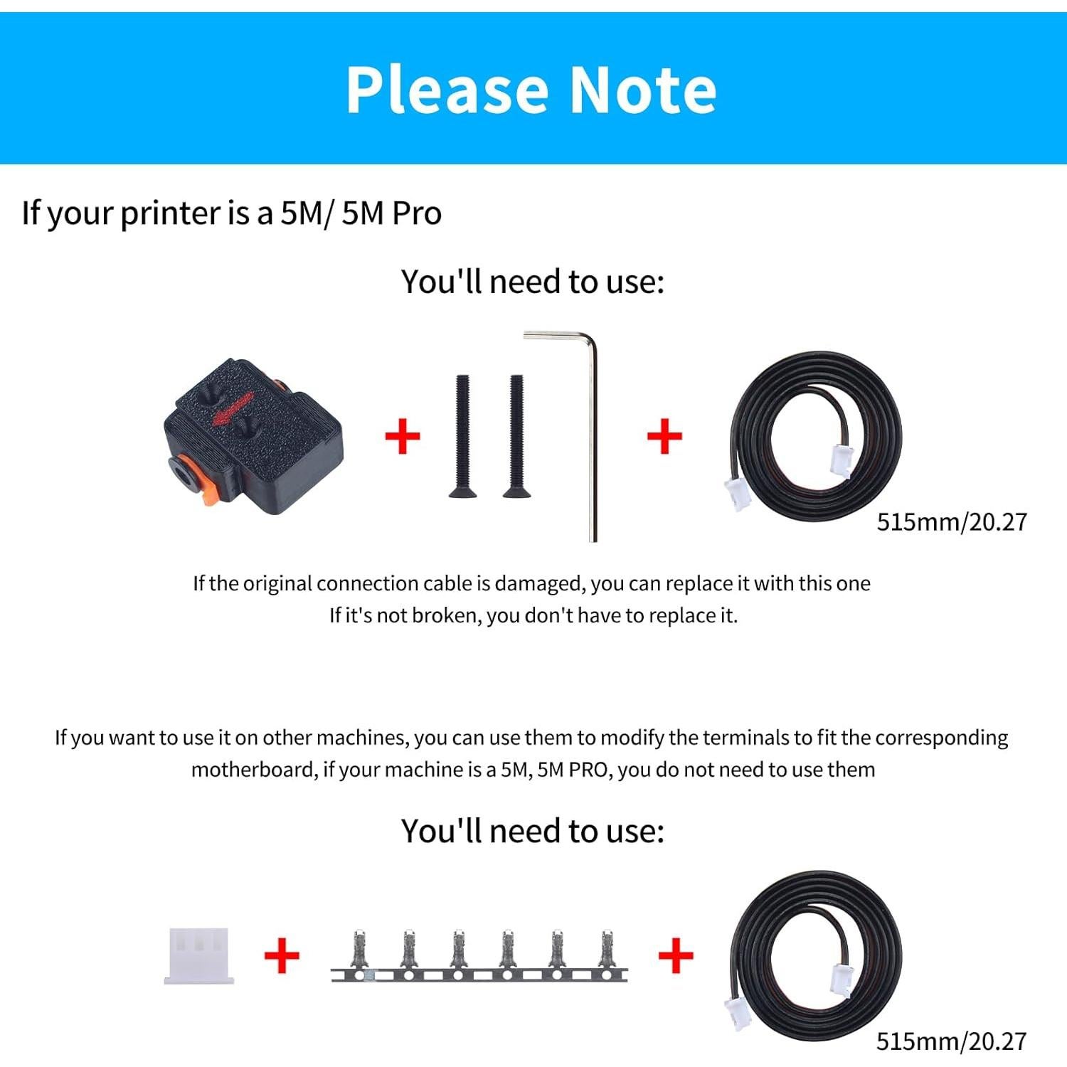Sensor de Filamento Imdinnogo AD5M para Impresora 3D 5M/5M Pro