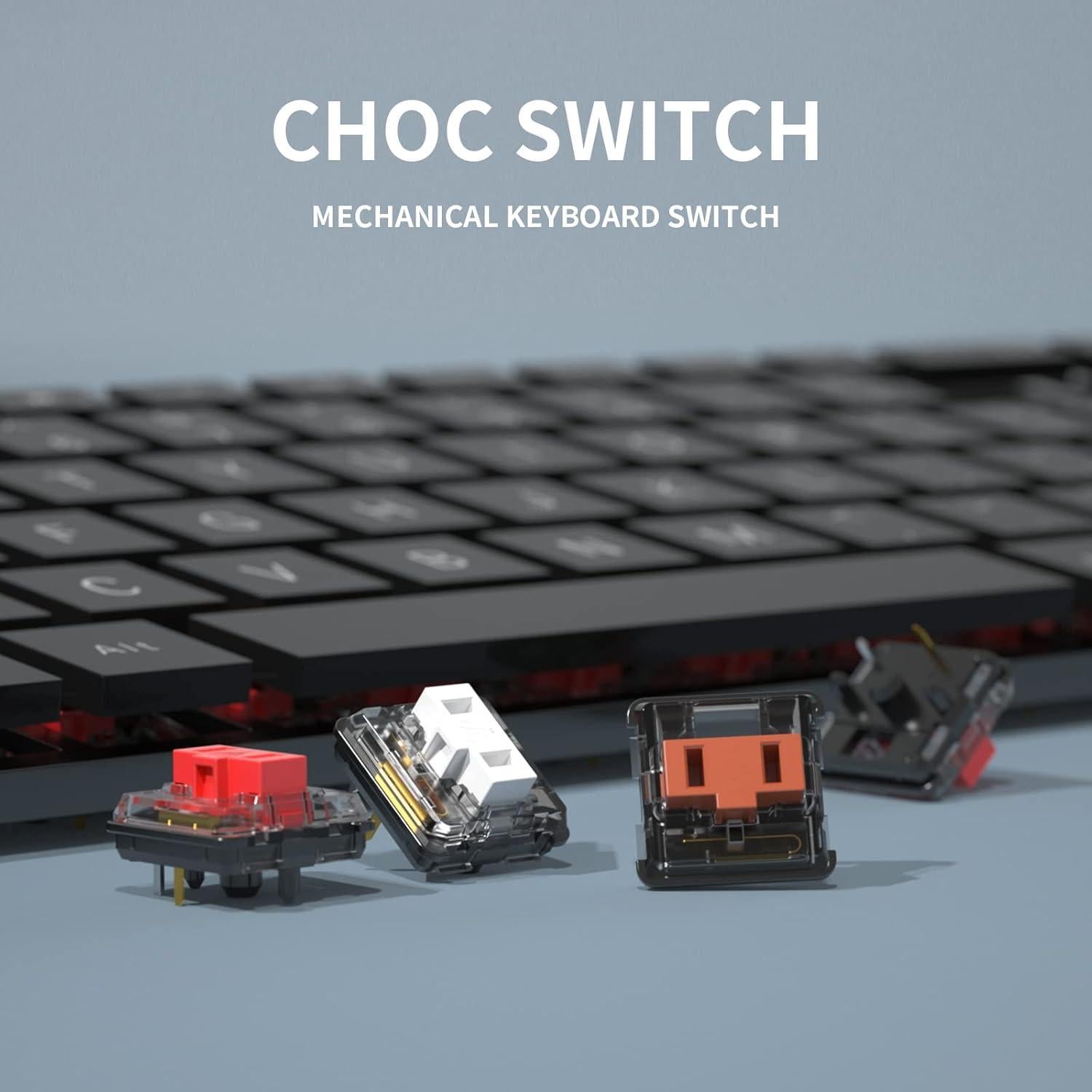 Interruptor mecánico Kailh Chocolate RGB SMD Clicky 1.27cm