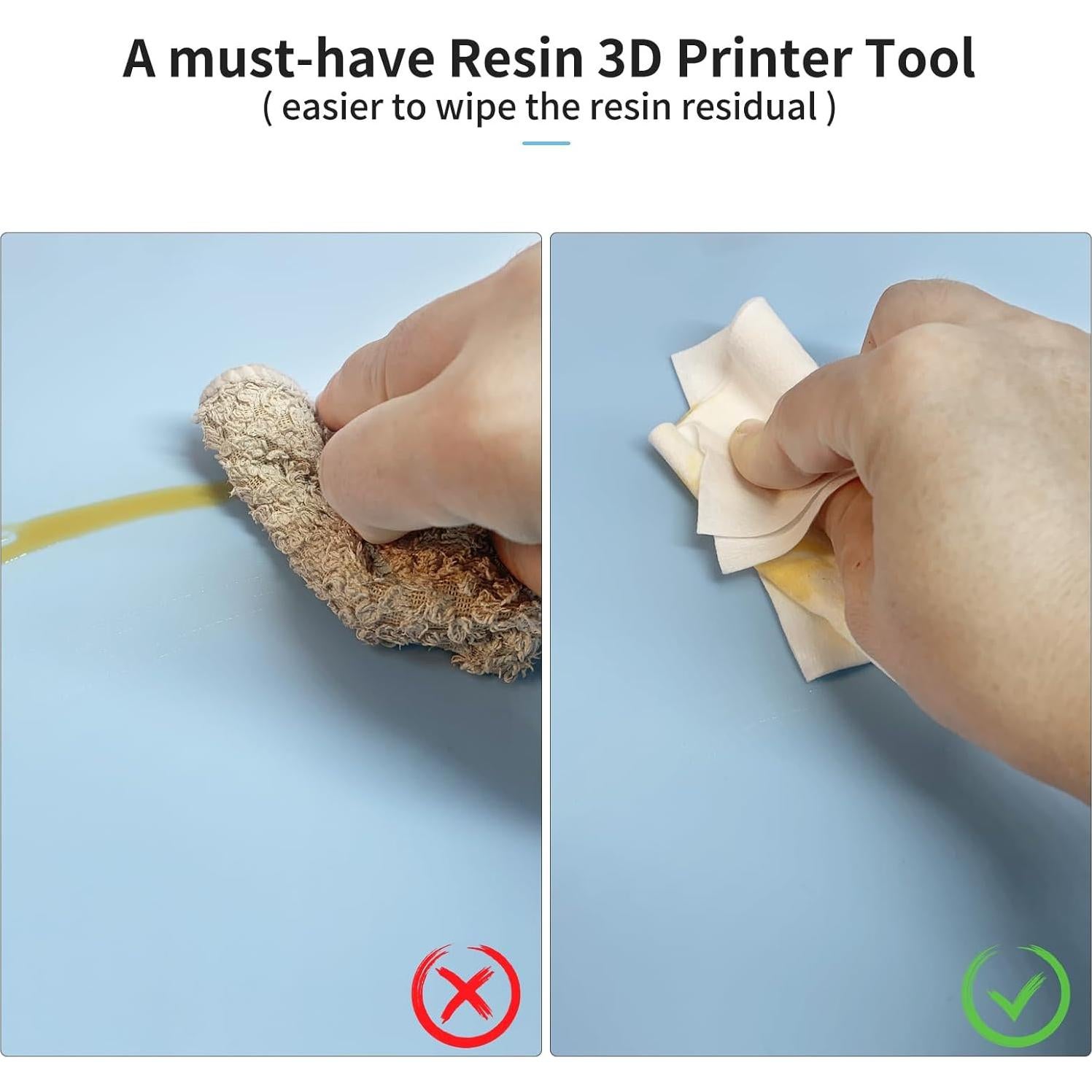 Toallitas de Limpieza 3D FYSETC - 100 Unidades 20x15cm Algodón