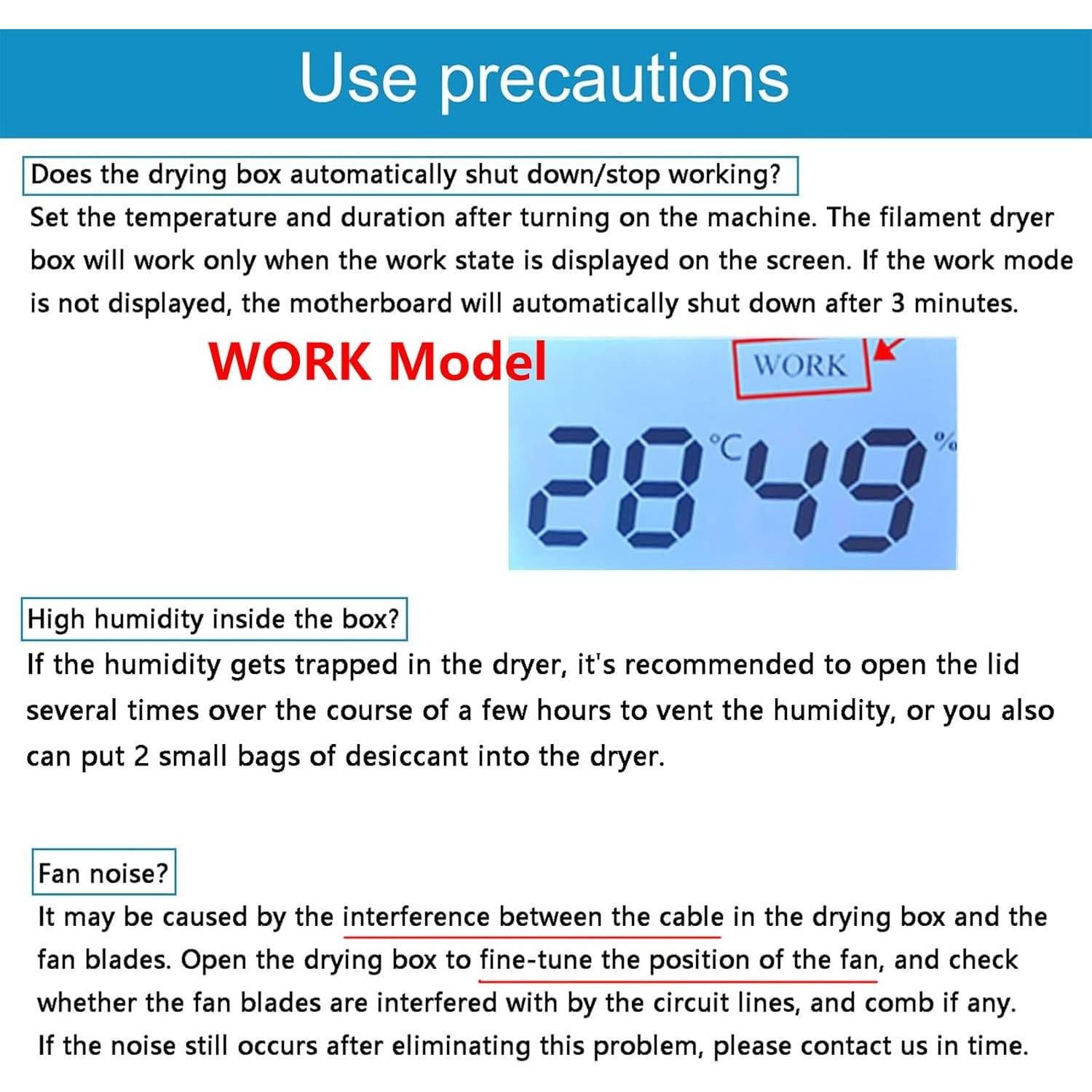 Caja Secadora de Filamento Comgrow 2KG para Impresora 3D