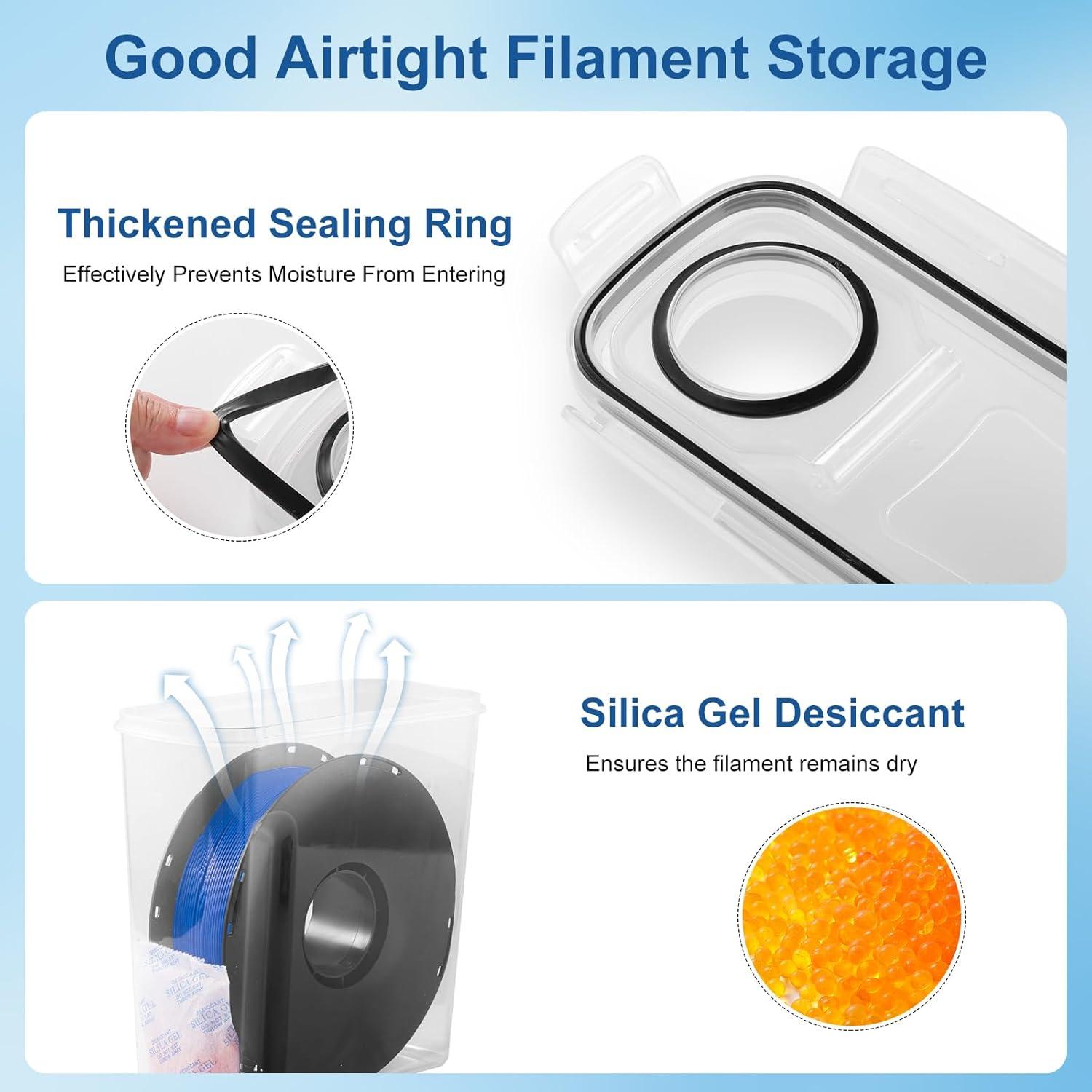 Caja de Almacenamiento de Filamento Rolheit 4L - Paquete de 4