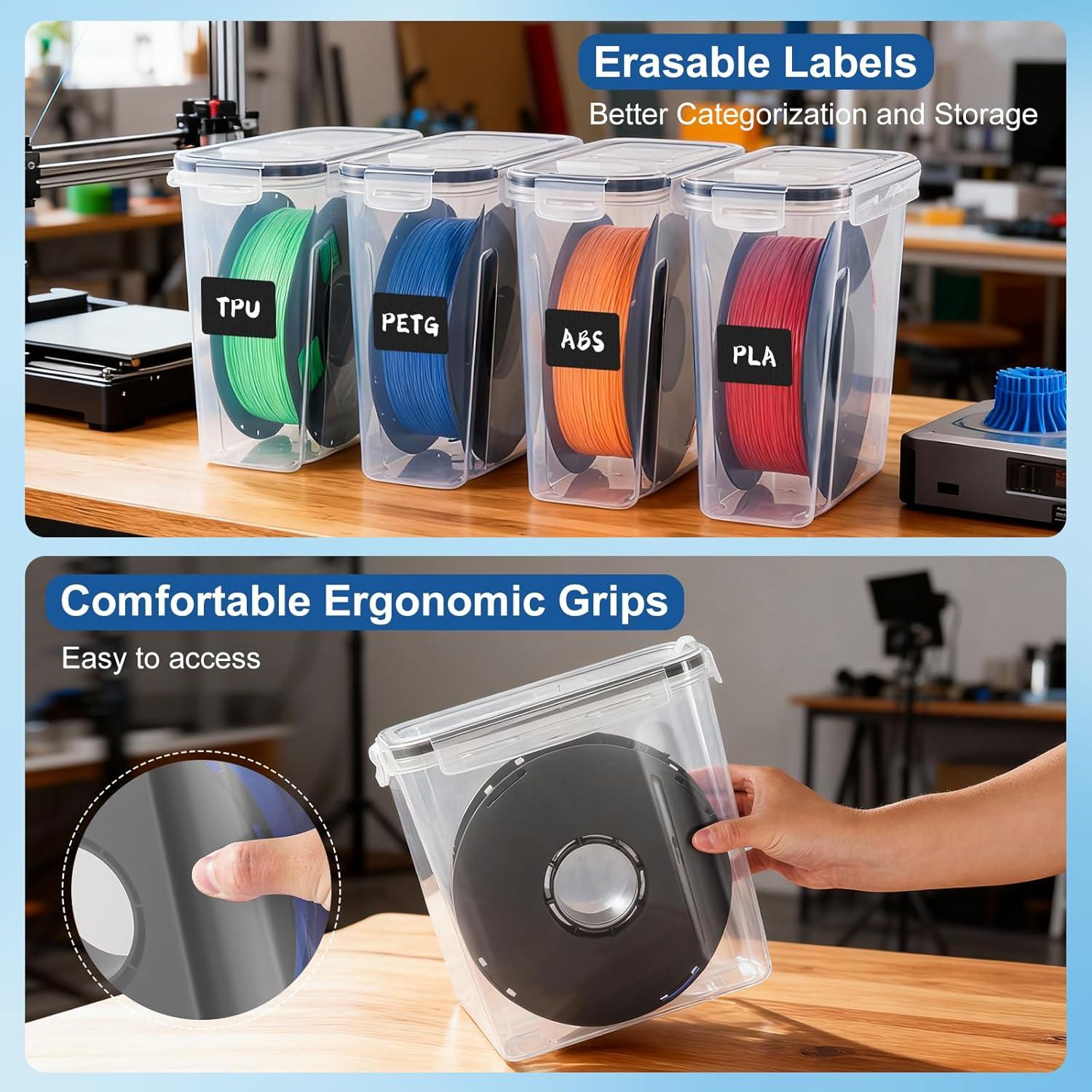 Caja de Almacenamiento de Filamento Rolheit 4L - Paquete de 4