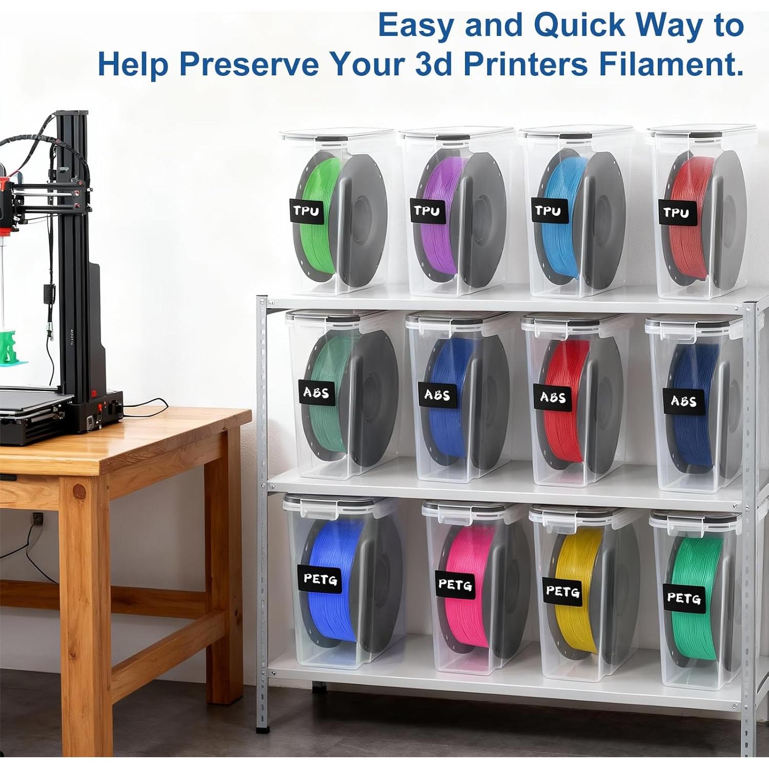 Caja de Almacenamiento de Filamento Rolheit 4L - Paquete de 4