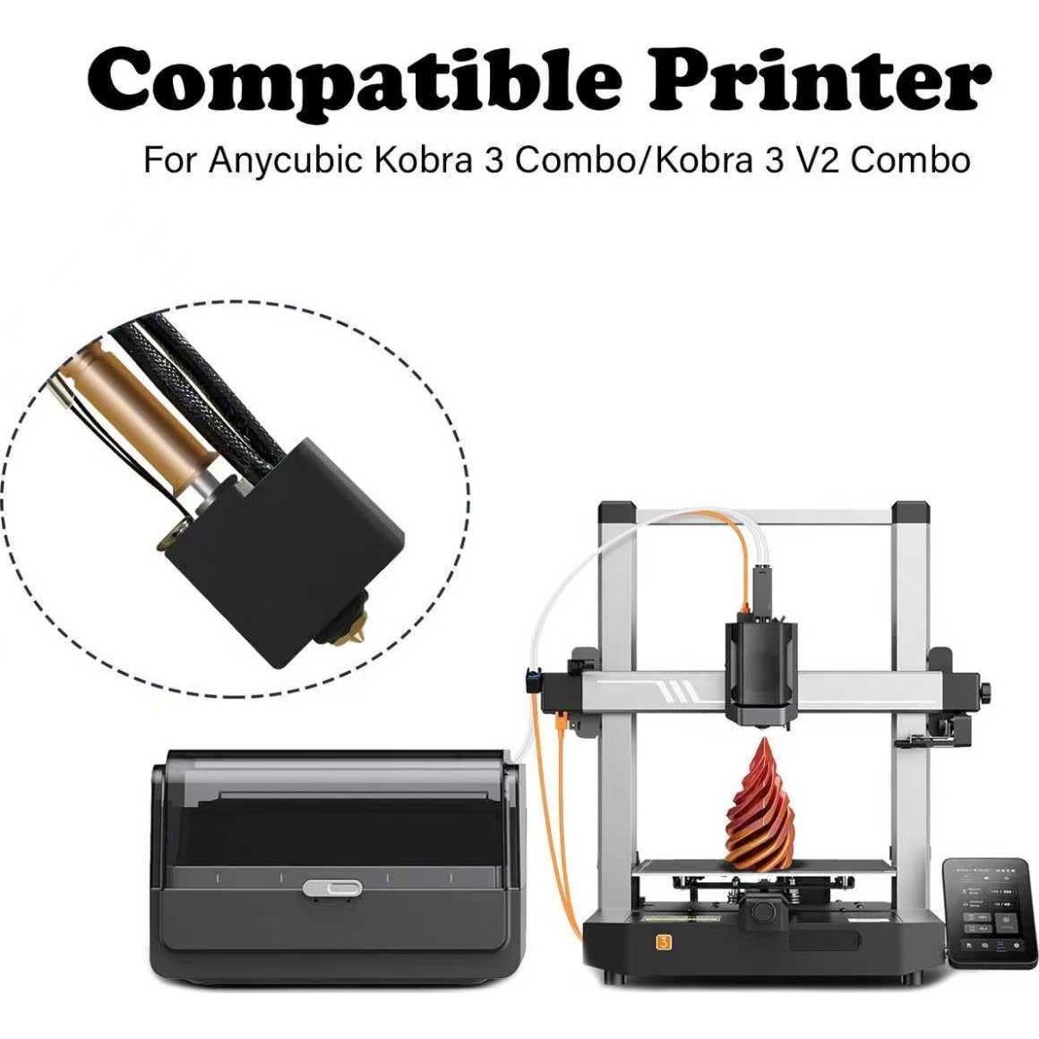 Hotend Kobra 3 HzdaDeve 2.0 Sin Fugas + 2 Cubiertas Silicona