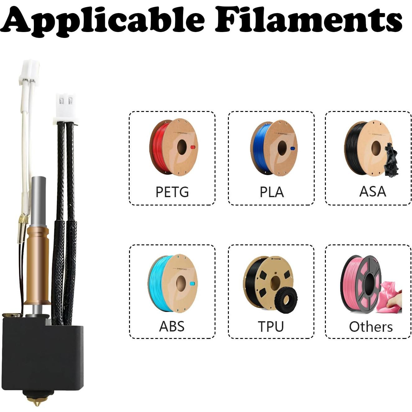 Hotend Kobra 3 HzdaDeve 2.0 Sin Fugas + 2 Cubiertas Silicona