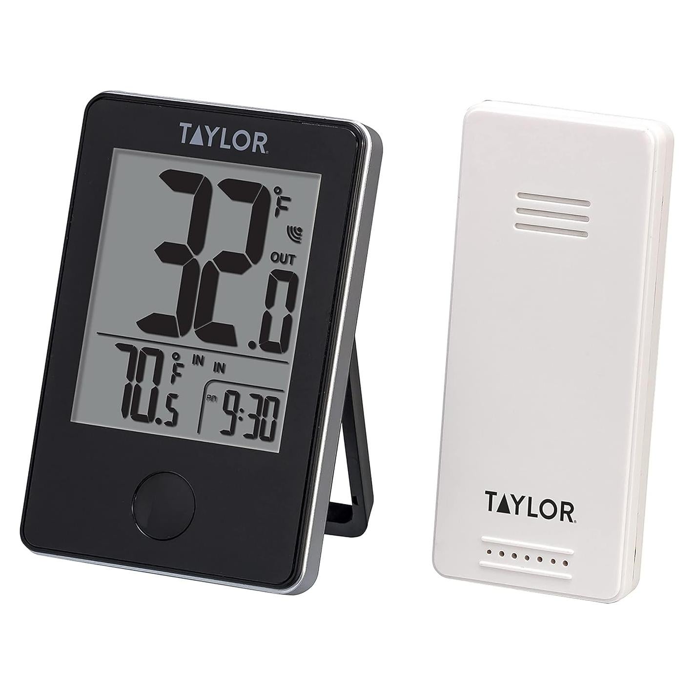 Termómetro Digital Inalámbrico TAYLOR Negro LCD Interior Exterior
